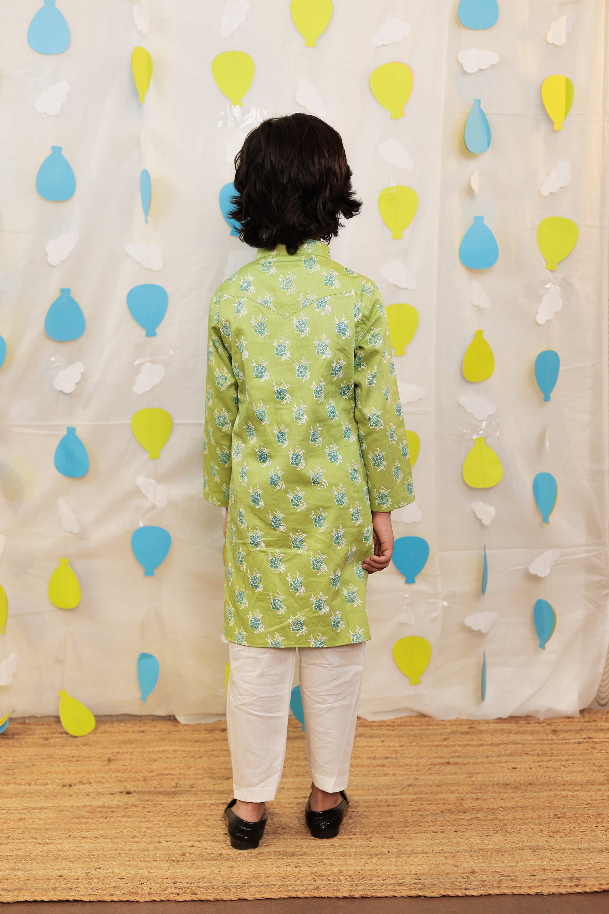 Green kurta set