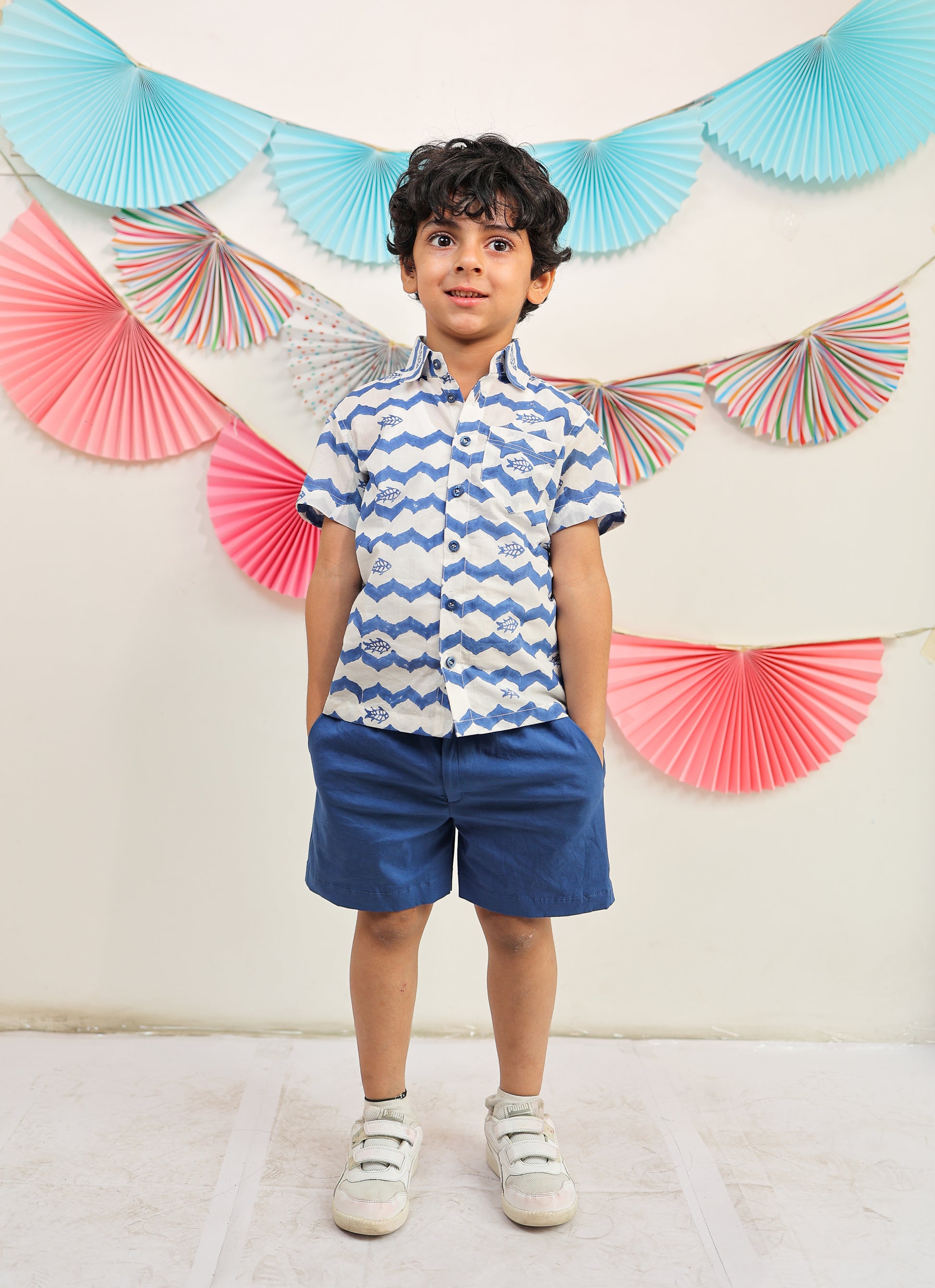 Whimsical waves co-ord set