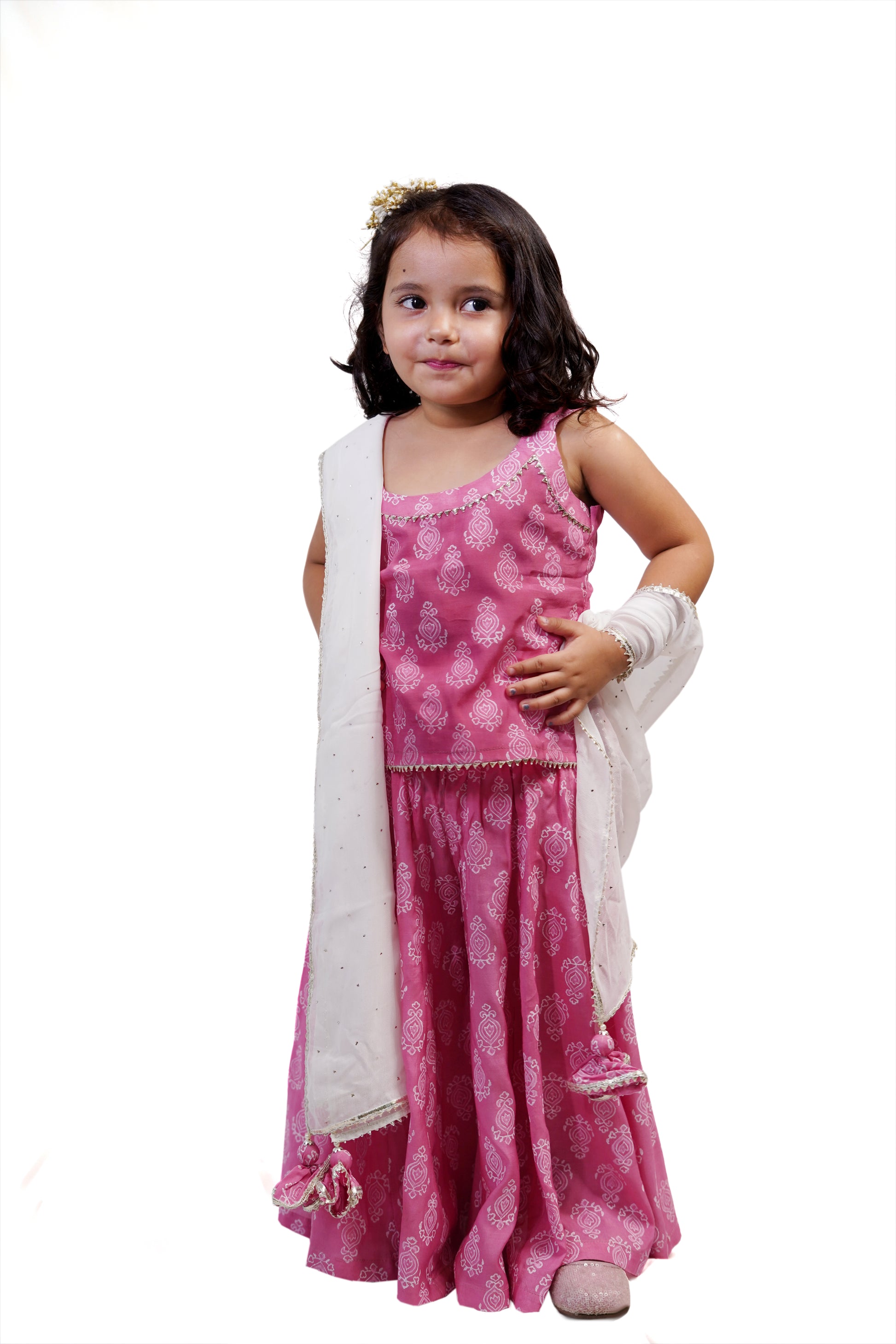 GULABI SHARARA SET WITH DUPATTA