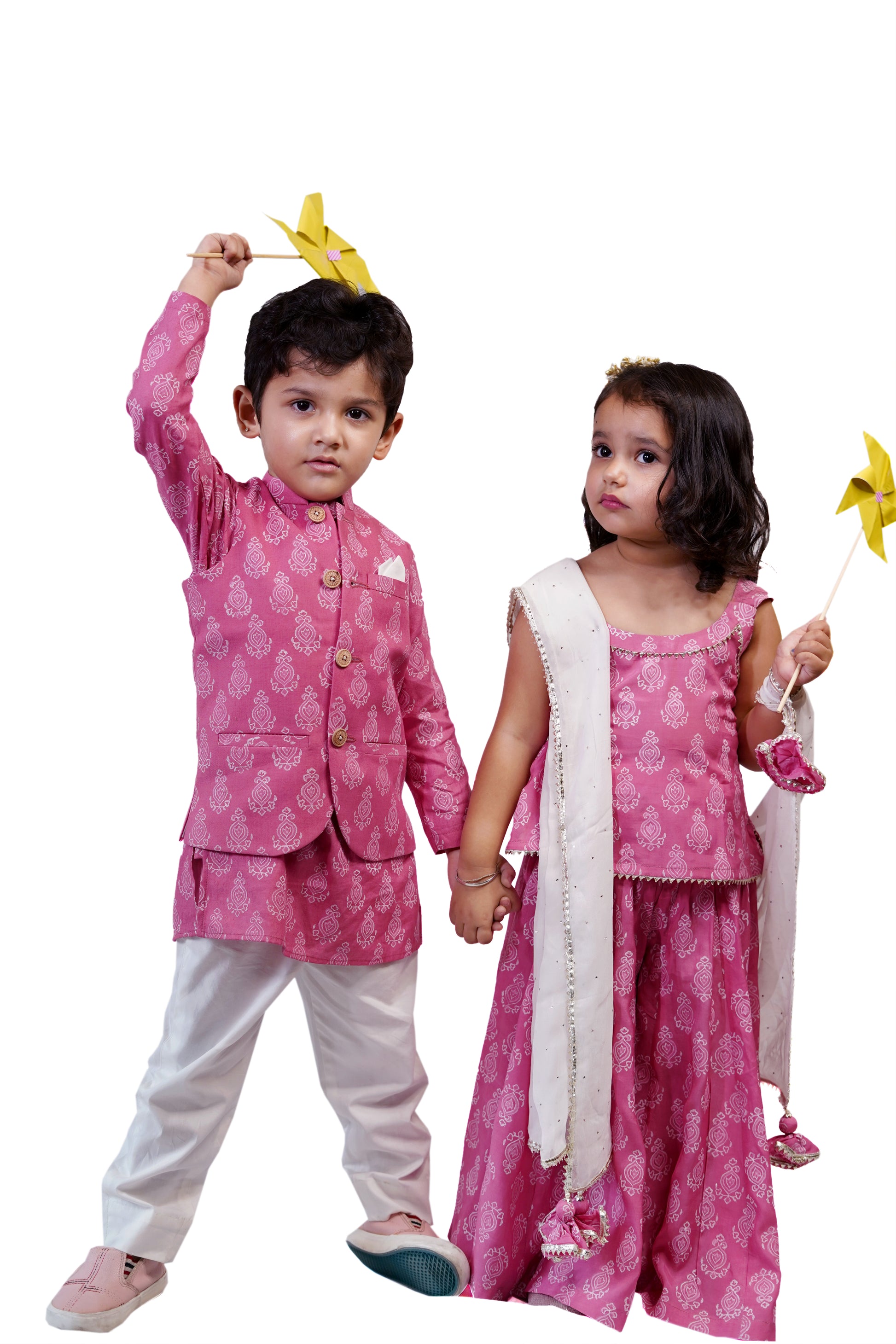 GULABI SHARARA SET WITH DUPATTA