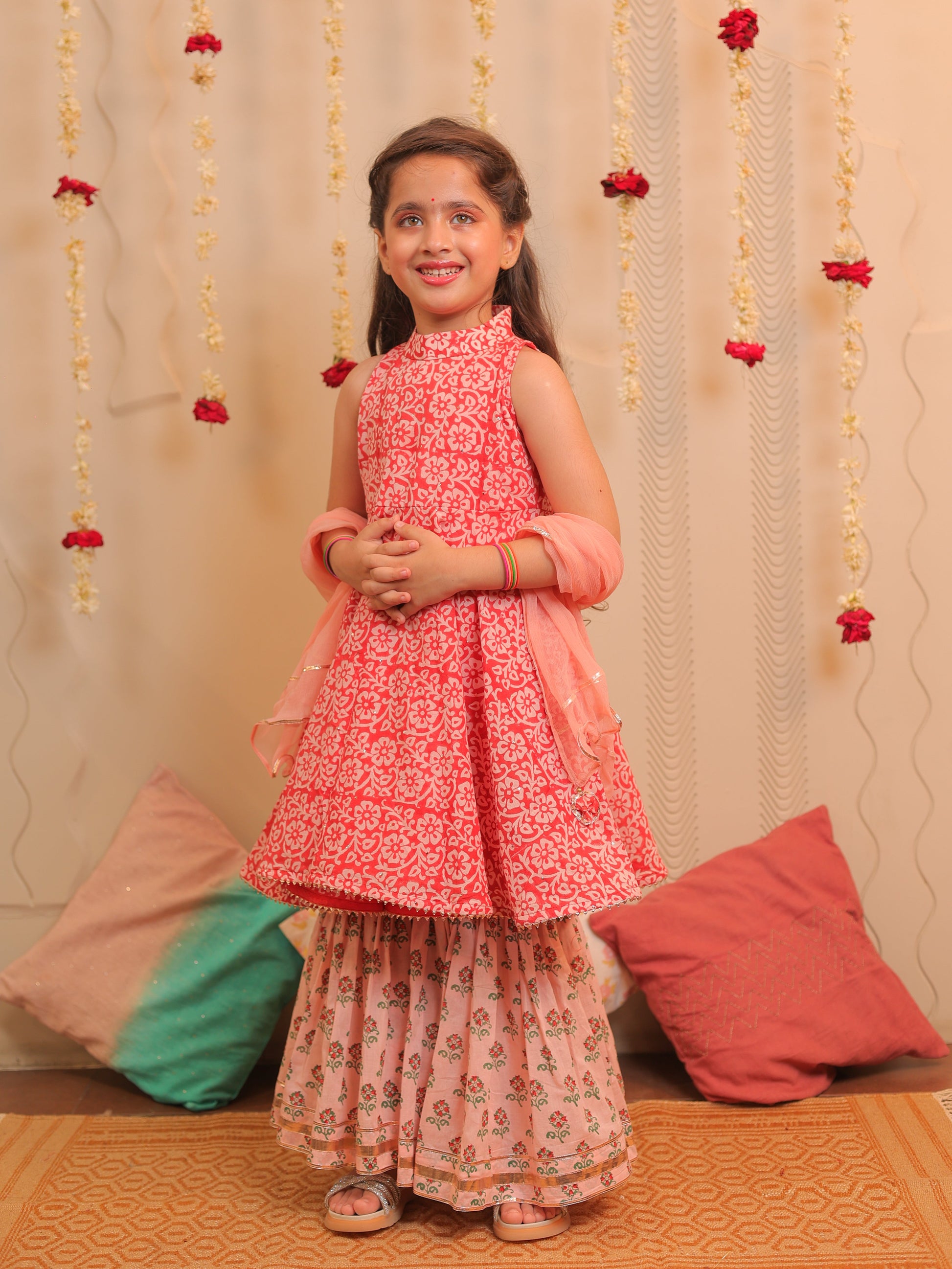 Mogra Gharara set with dupatta