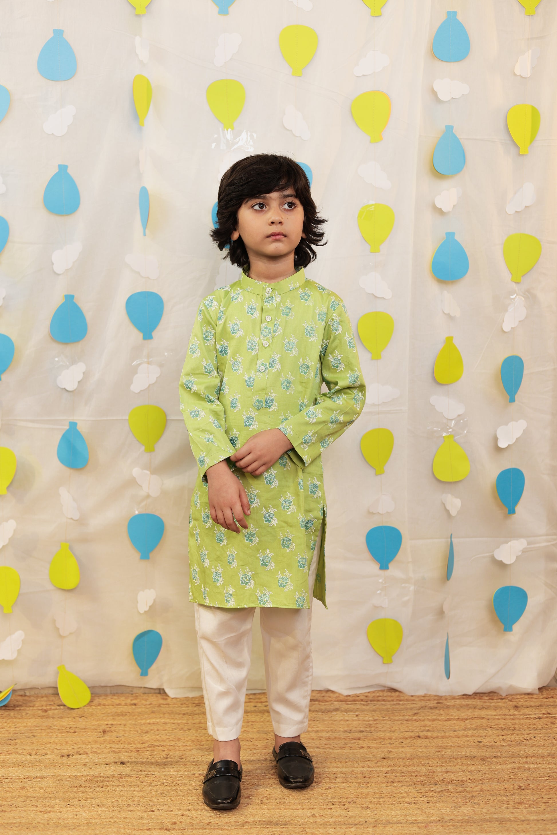 Green kurta set