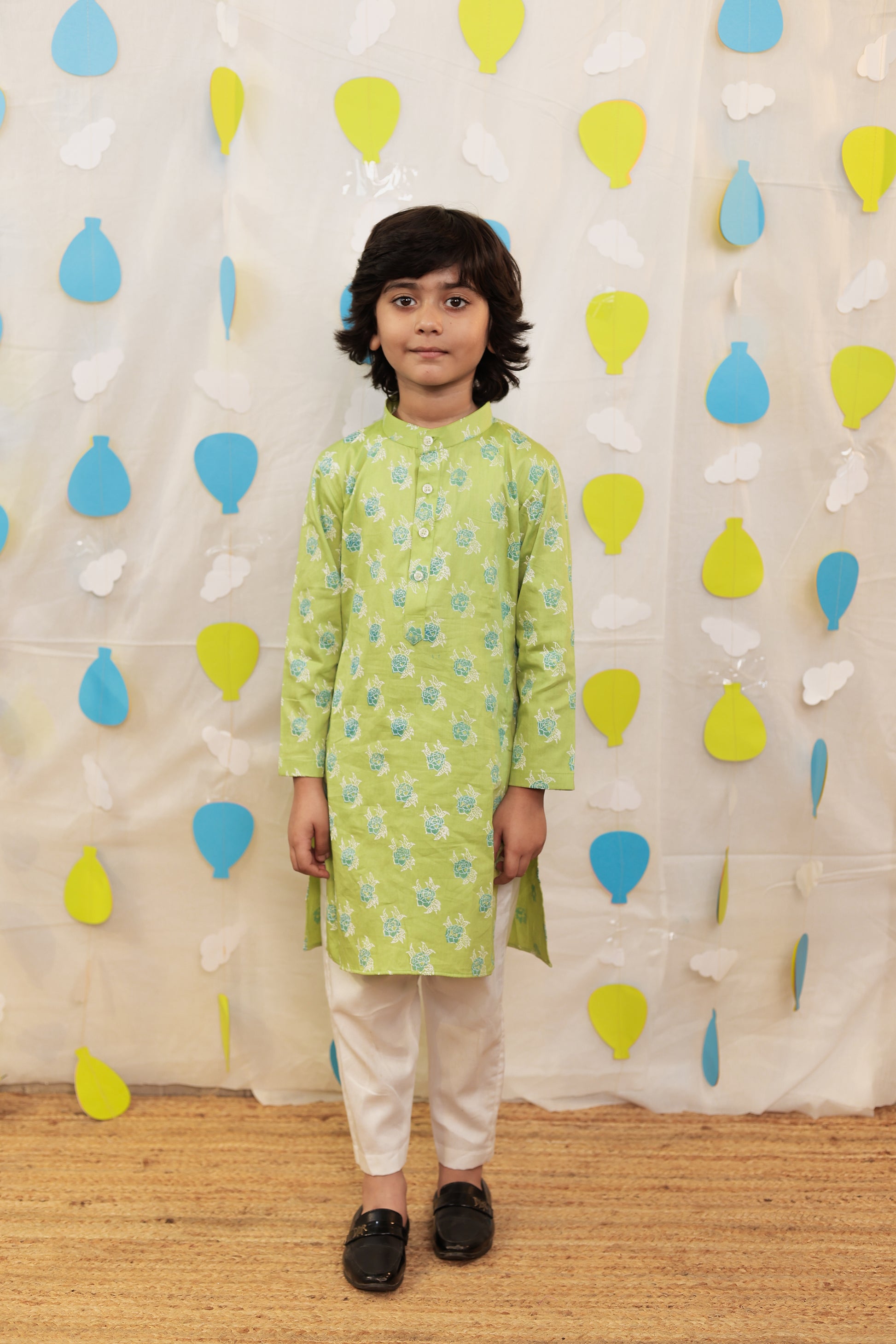 Green kurta set