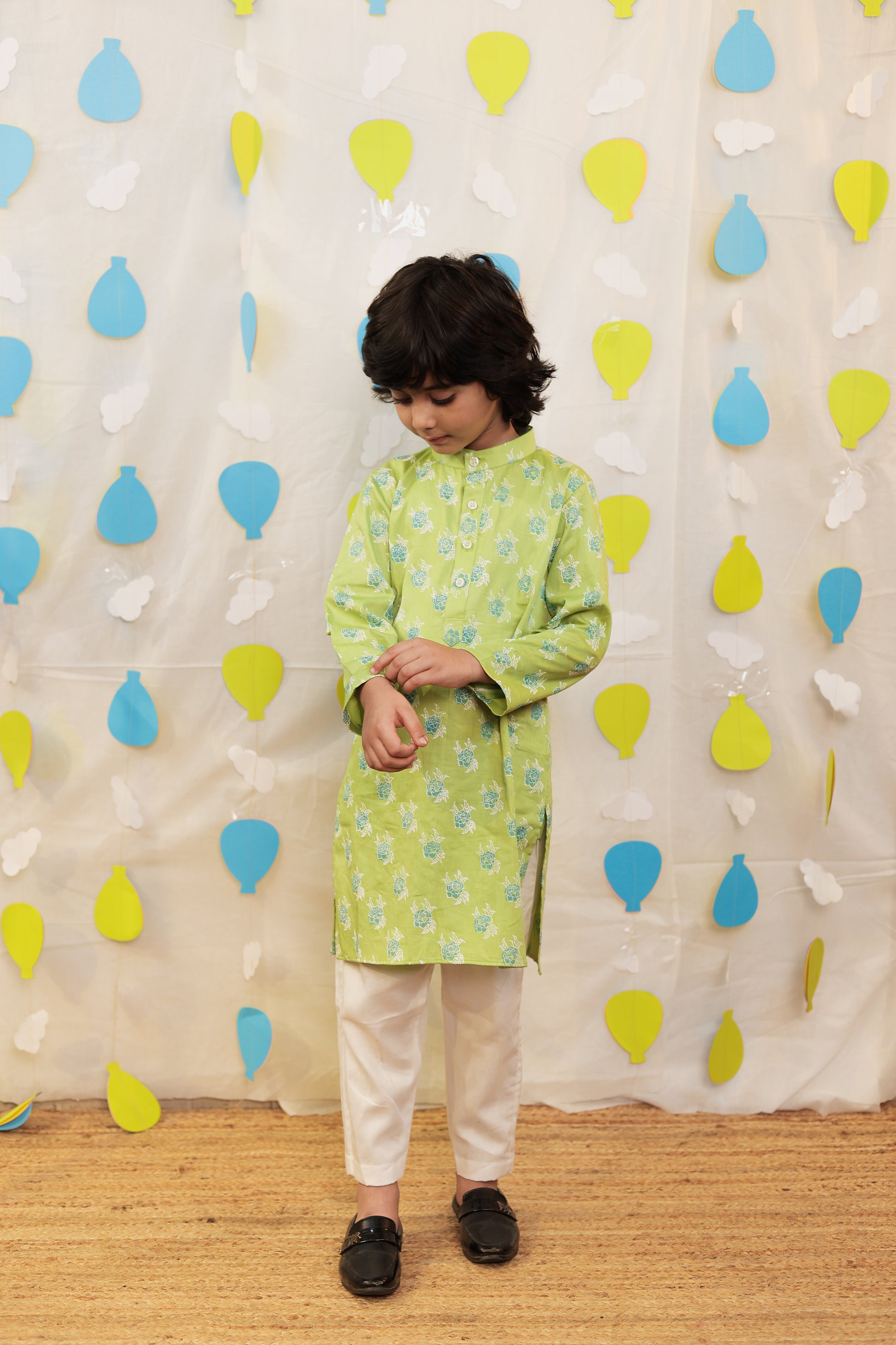 Green kurta set