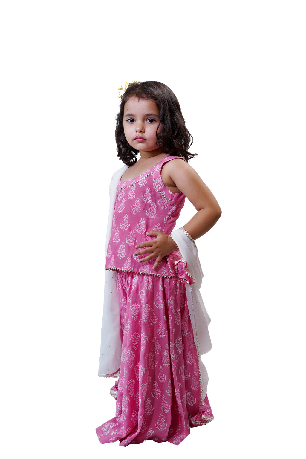 GULABI SHARARA SET WITH DUPATTA