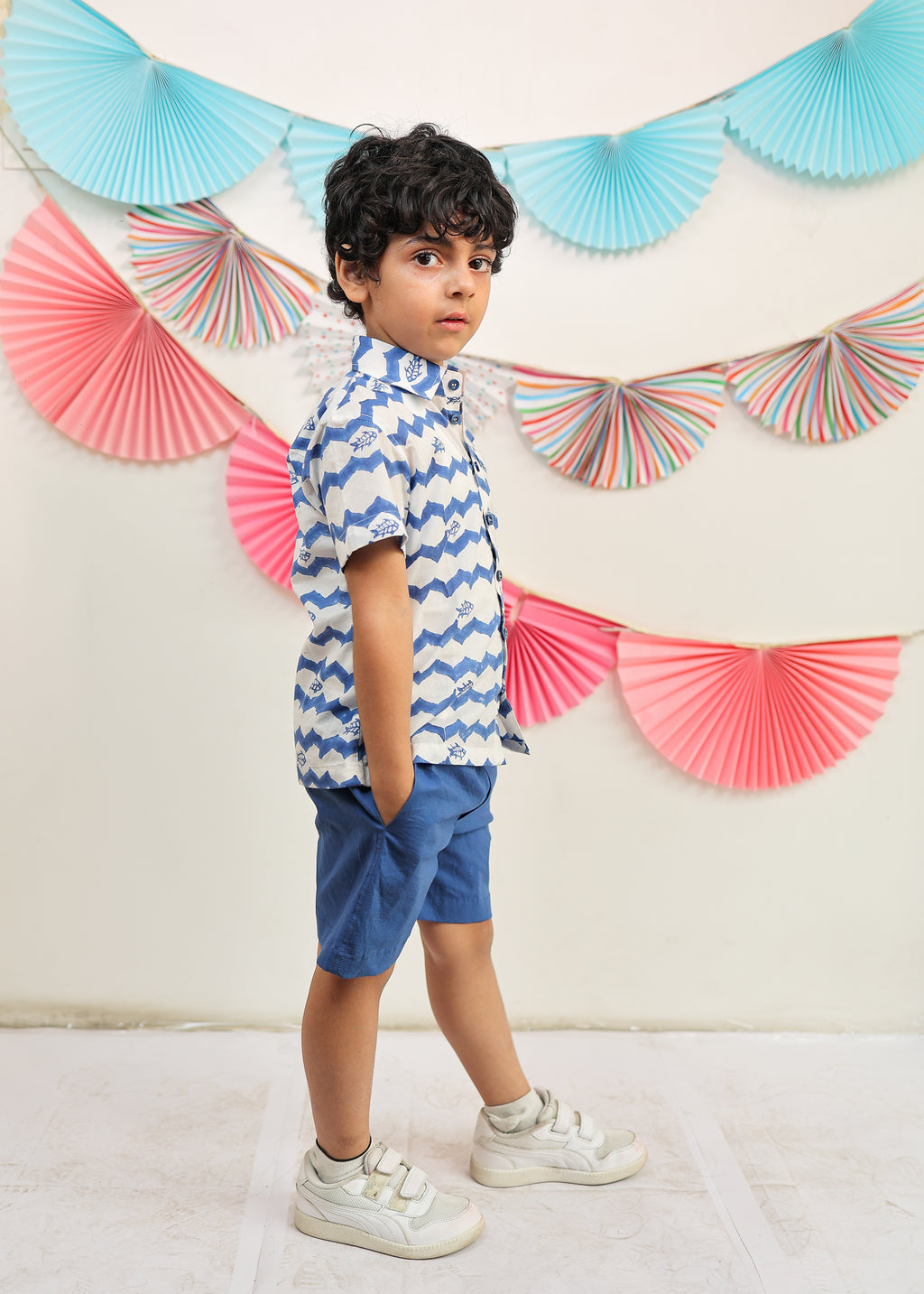Whimsical waves co-ord set