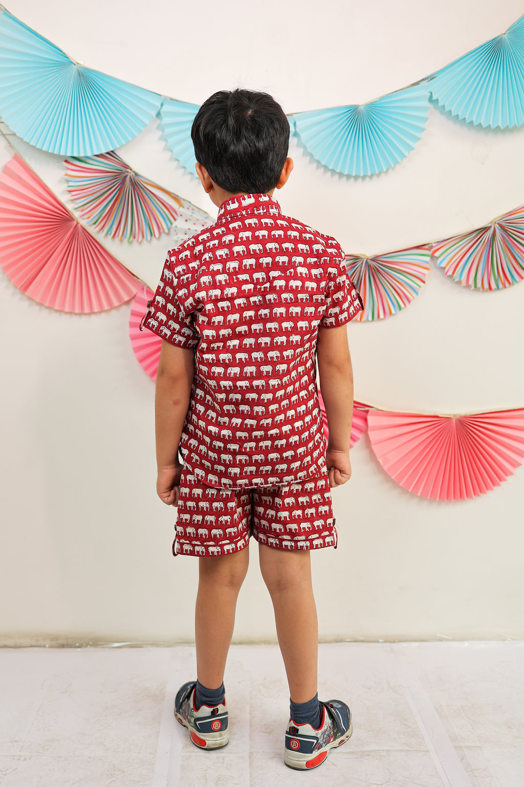 Red elephant delight co-ord set