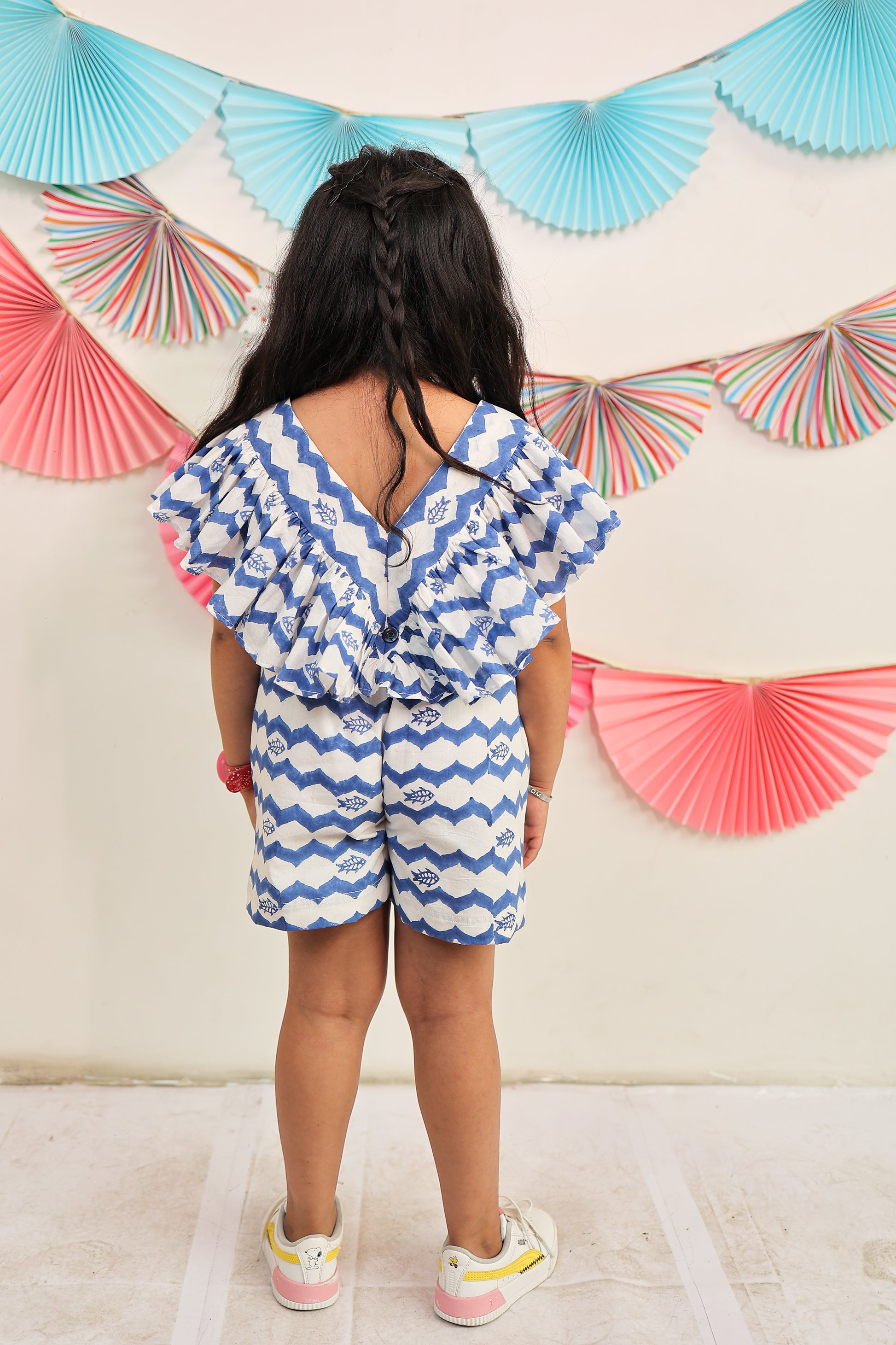 Whimsical waves playsuit