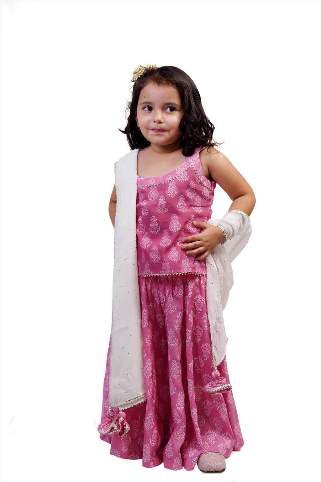 GULABI SHARARA SET WITH DUPATTA