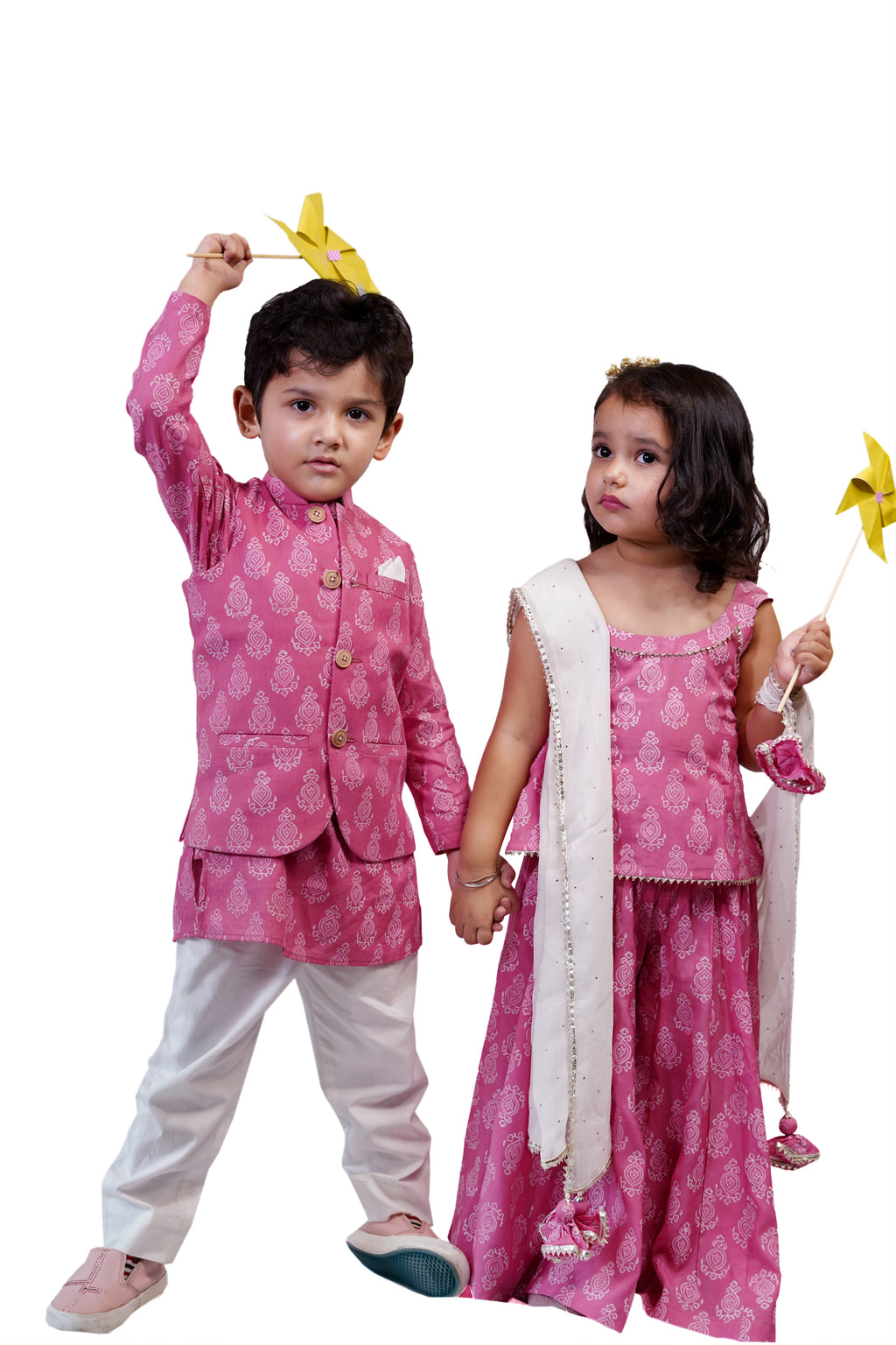 GULABI SHARARA SET WITH DUPATTA