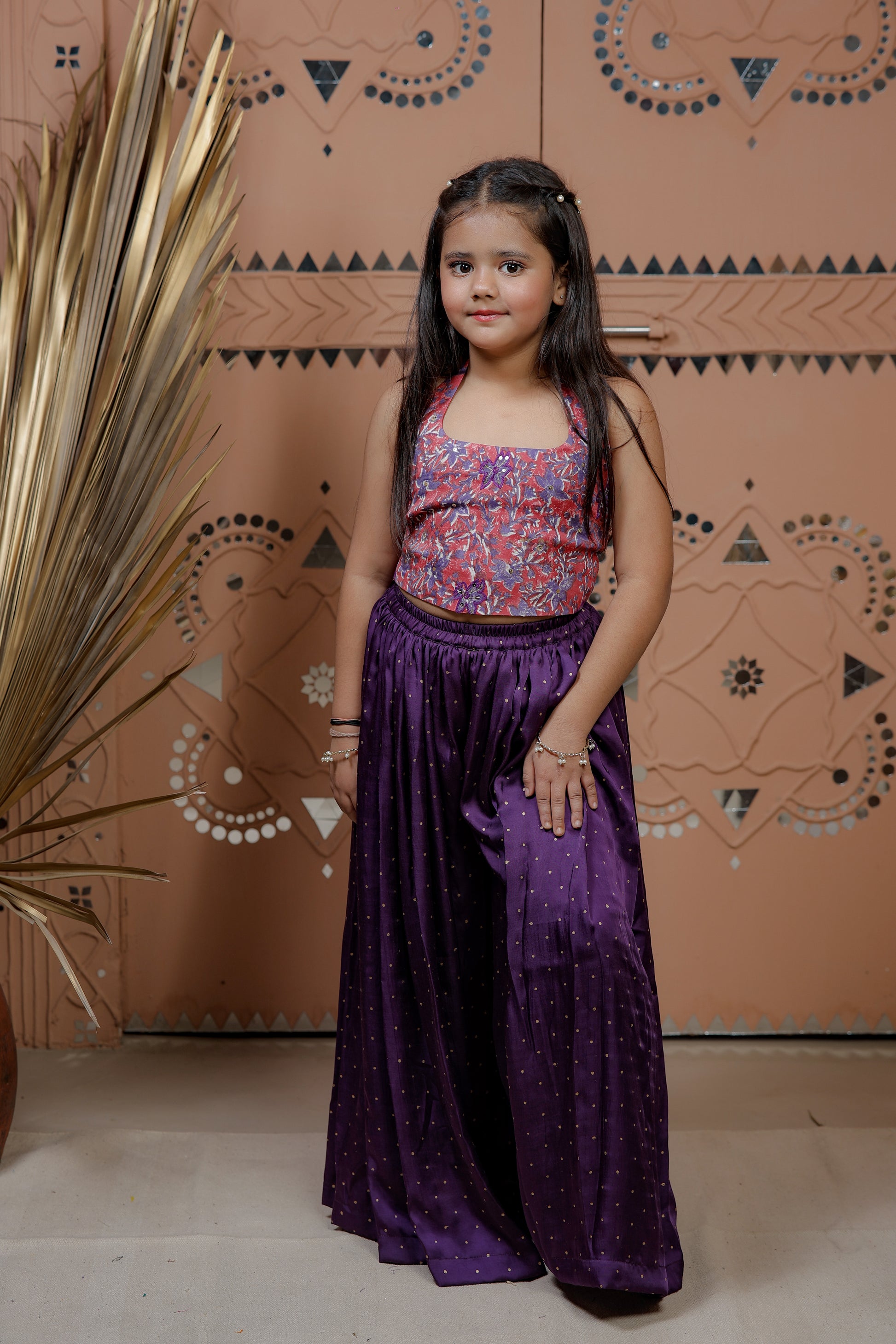 Floral Corset Top with sharara