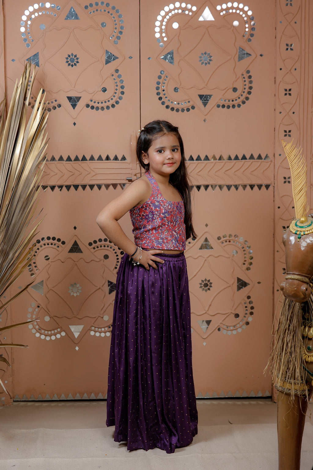 Floral Corset Top with sharara