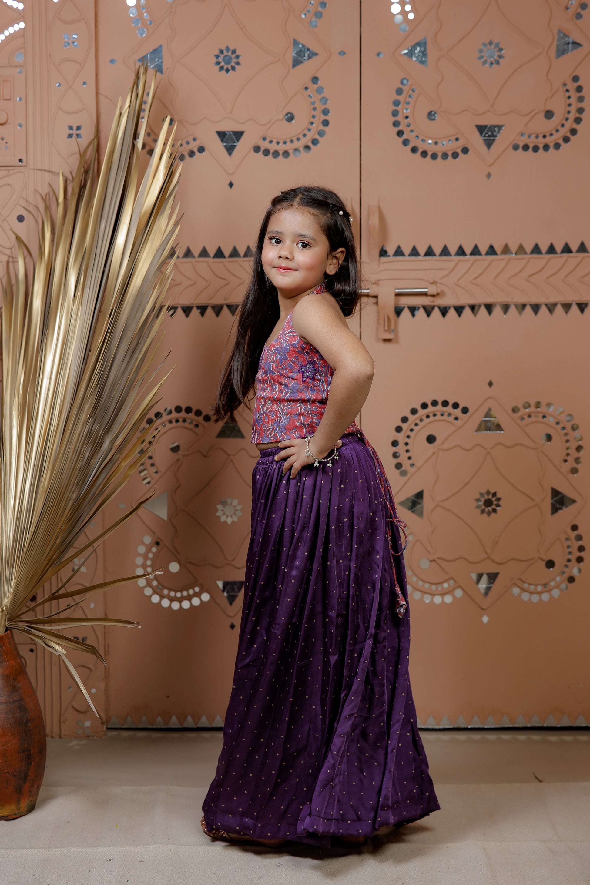 Floral Corset Top with sharara