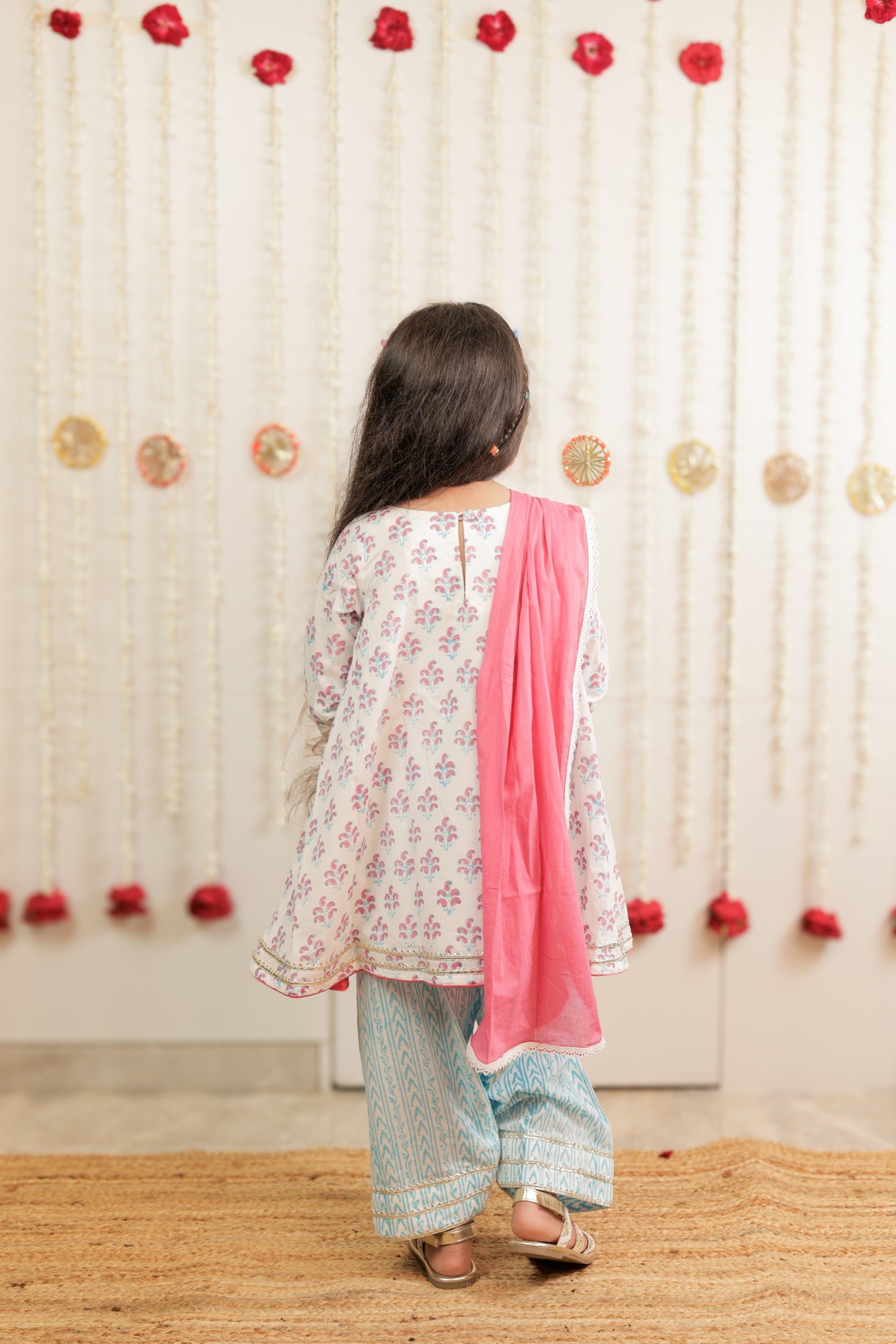 Paisley Kurta Farshi Salwar with Dupatta