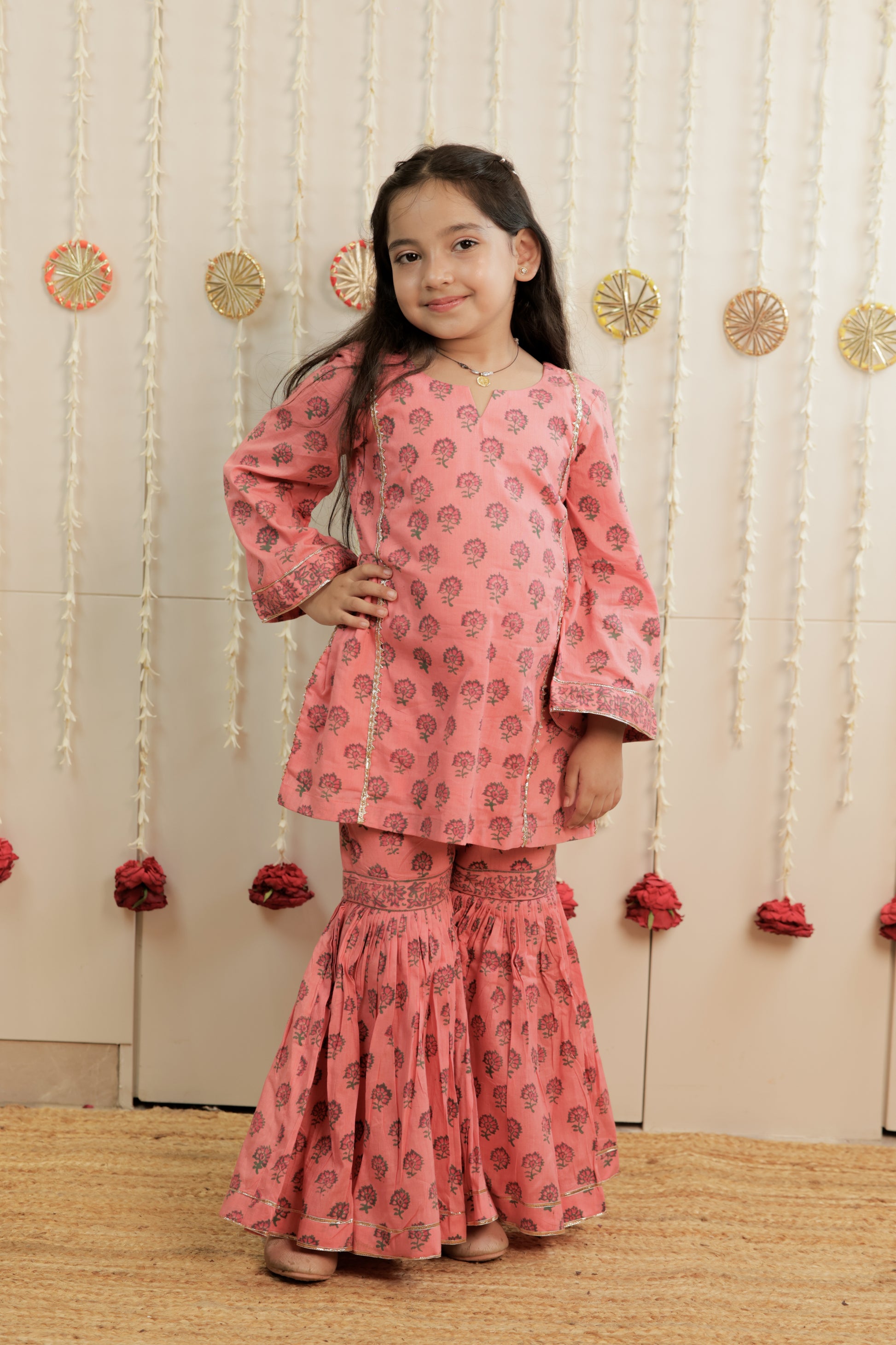 Blush Bloom Garara Set