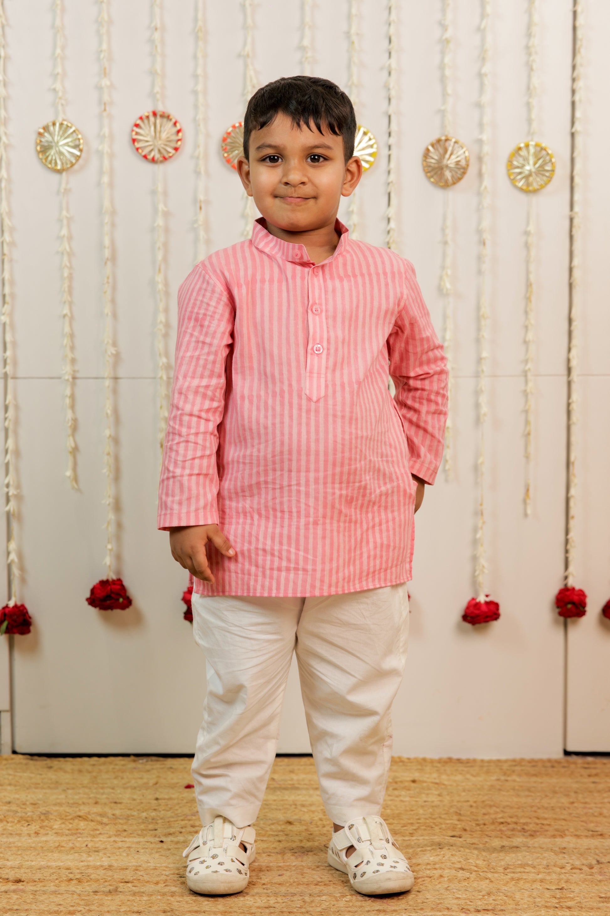 Pink Peach Kurta Set