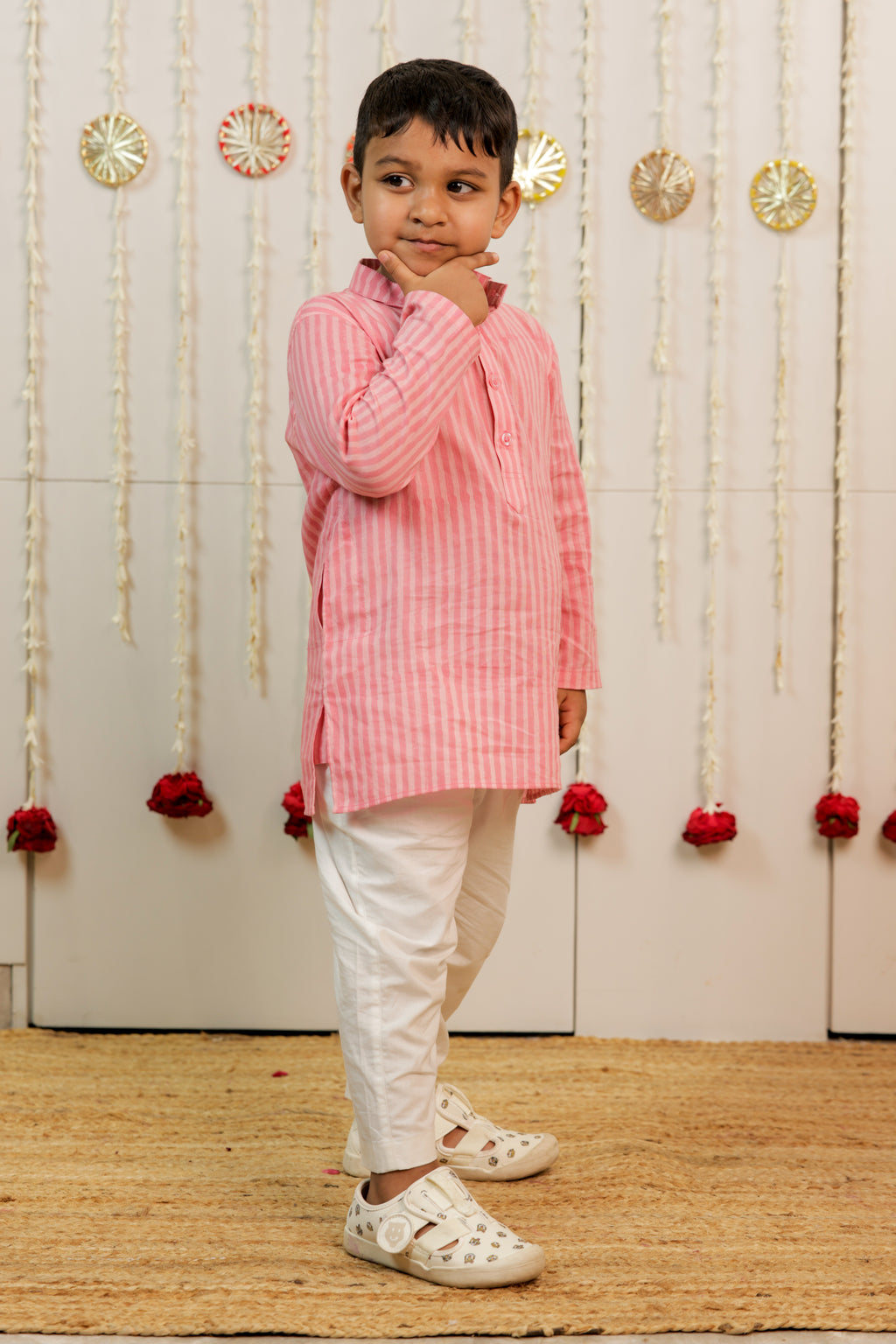 Pink Peach Kurta Set