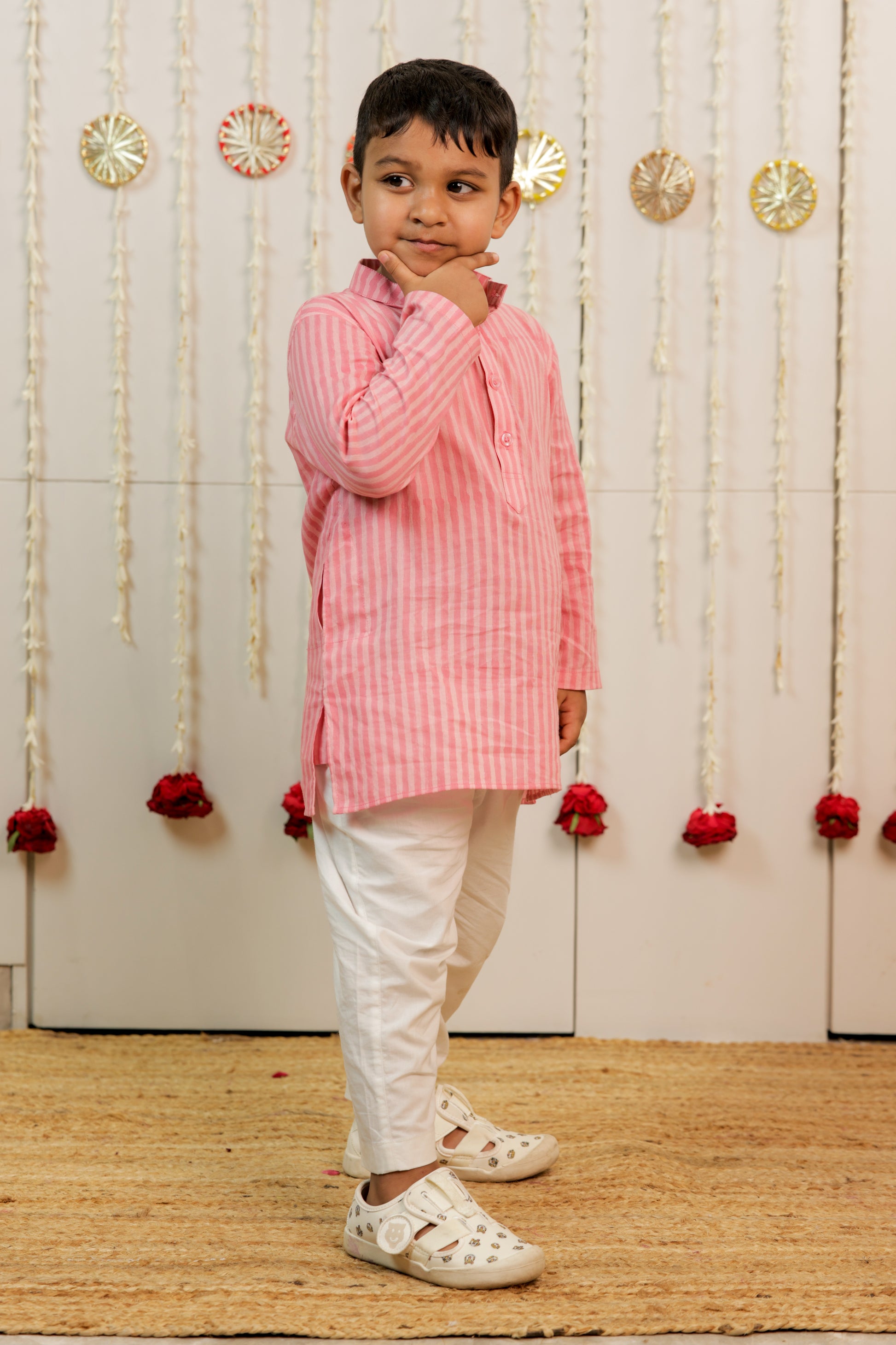 Pink Peach Kurta Set