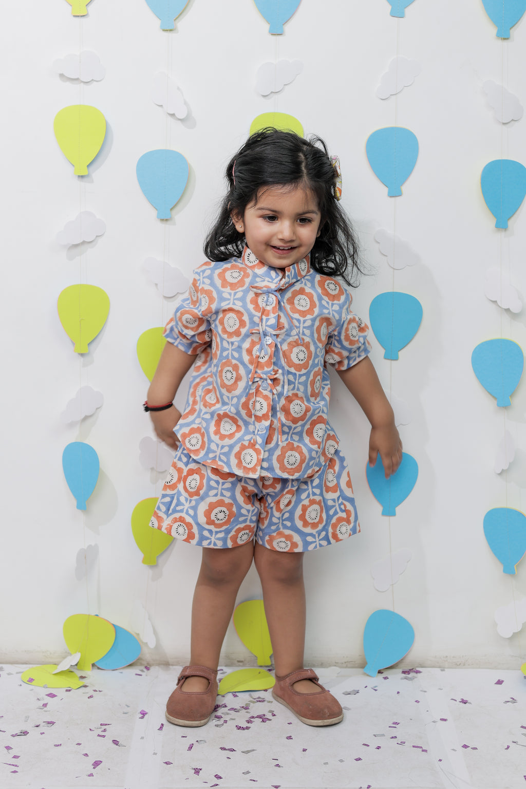 Blue Orange Co-ord set