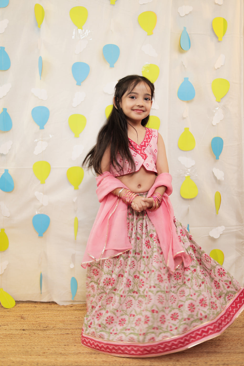 Pink Lehenga set