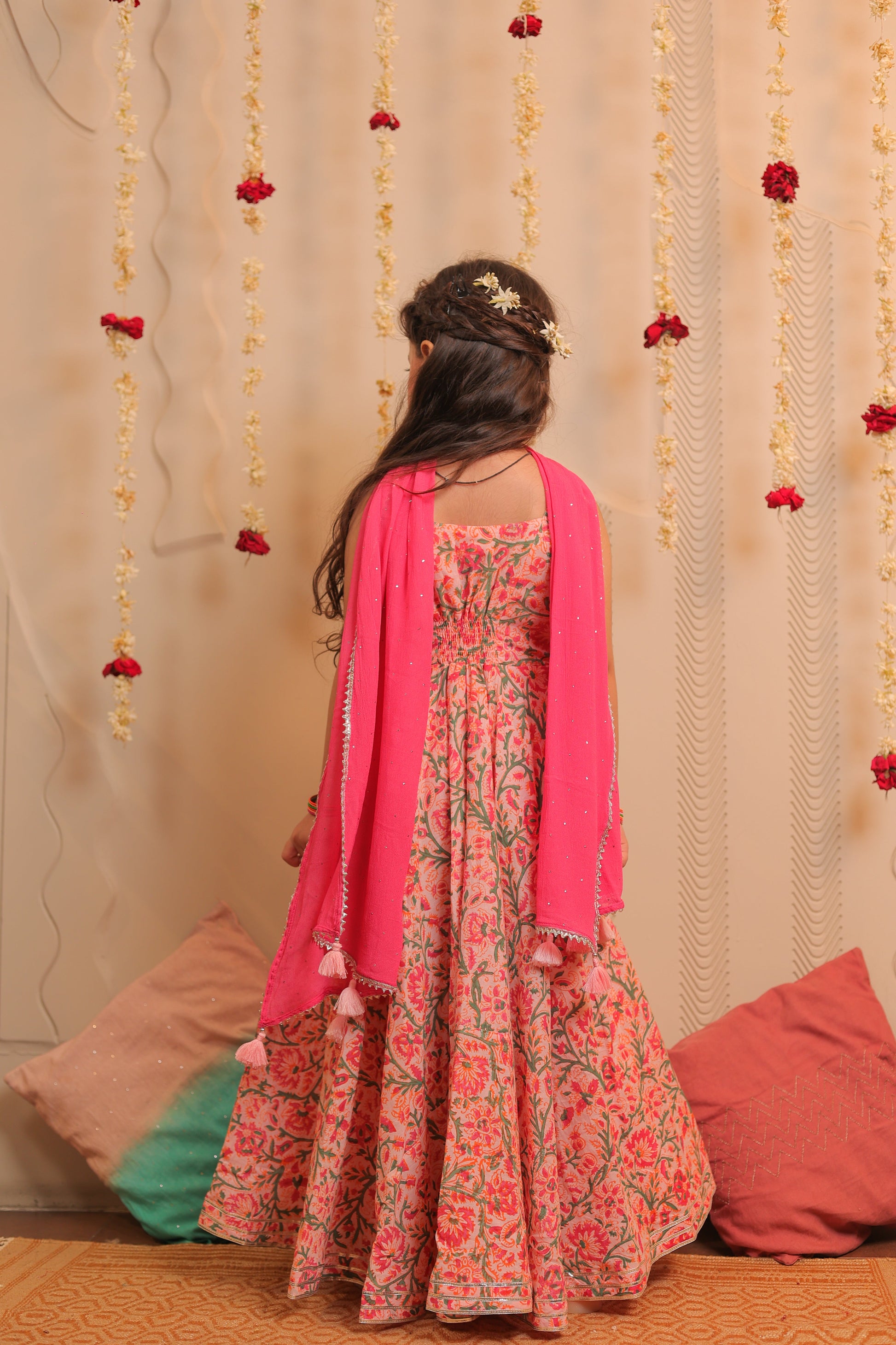 Kamal long anarkali with dupatta