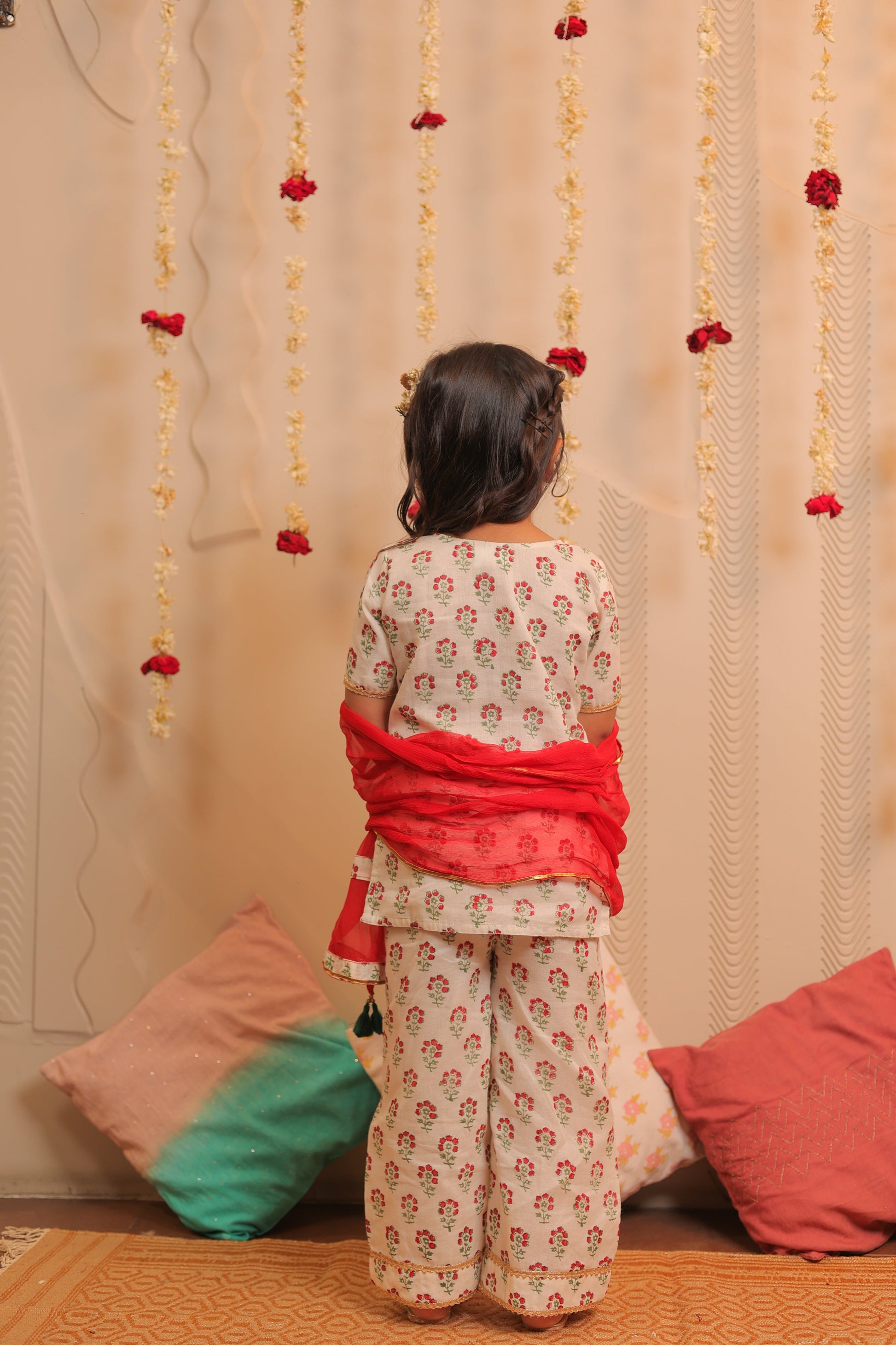 Jasmine kurta pants with dupatta
