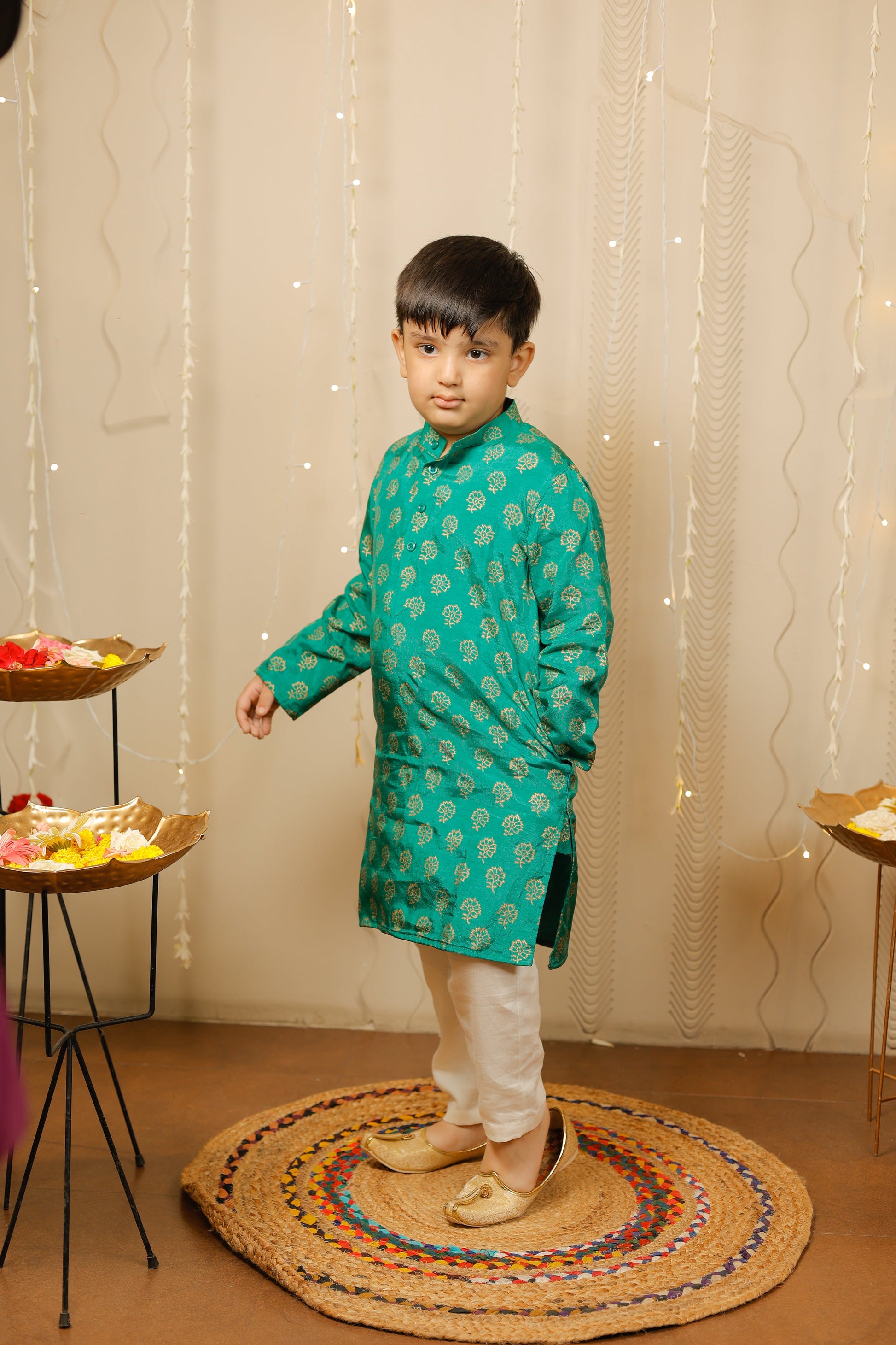 Green kurta set