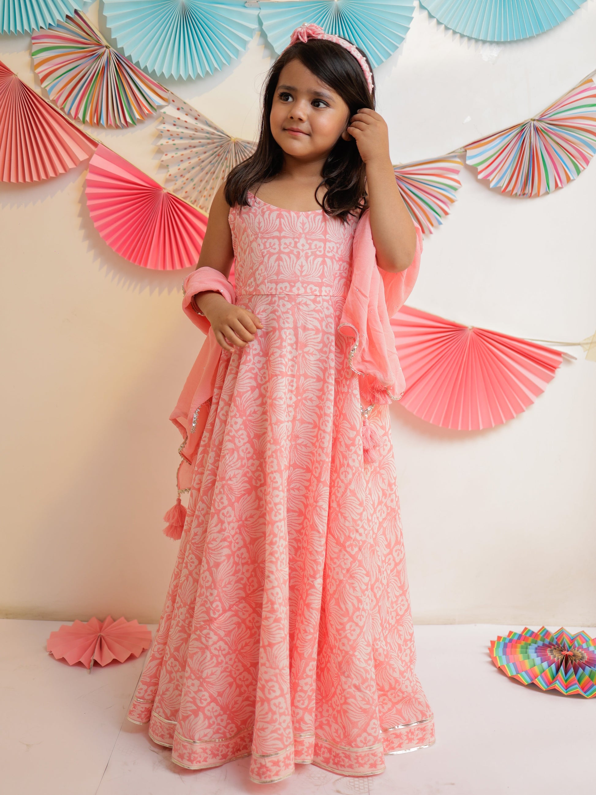 Cotton Candy Full length kurta with dupatta