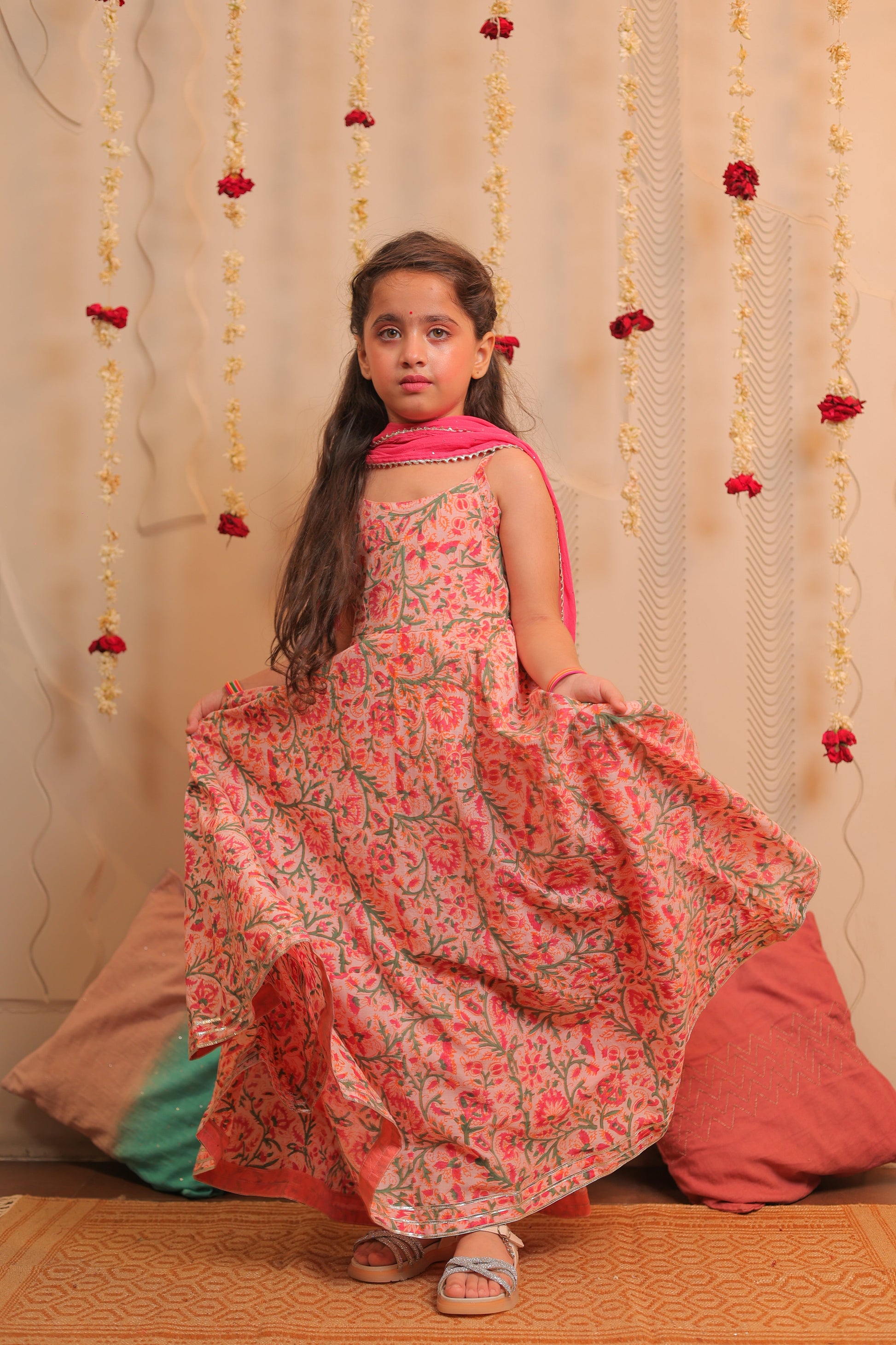Kamal long anarkali with dupatta