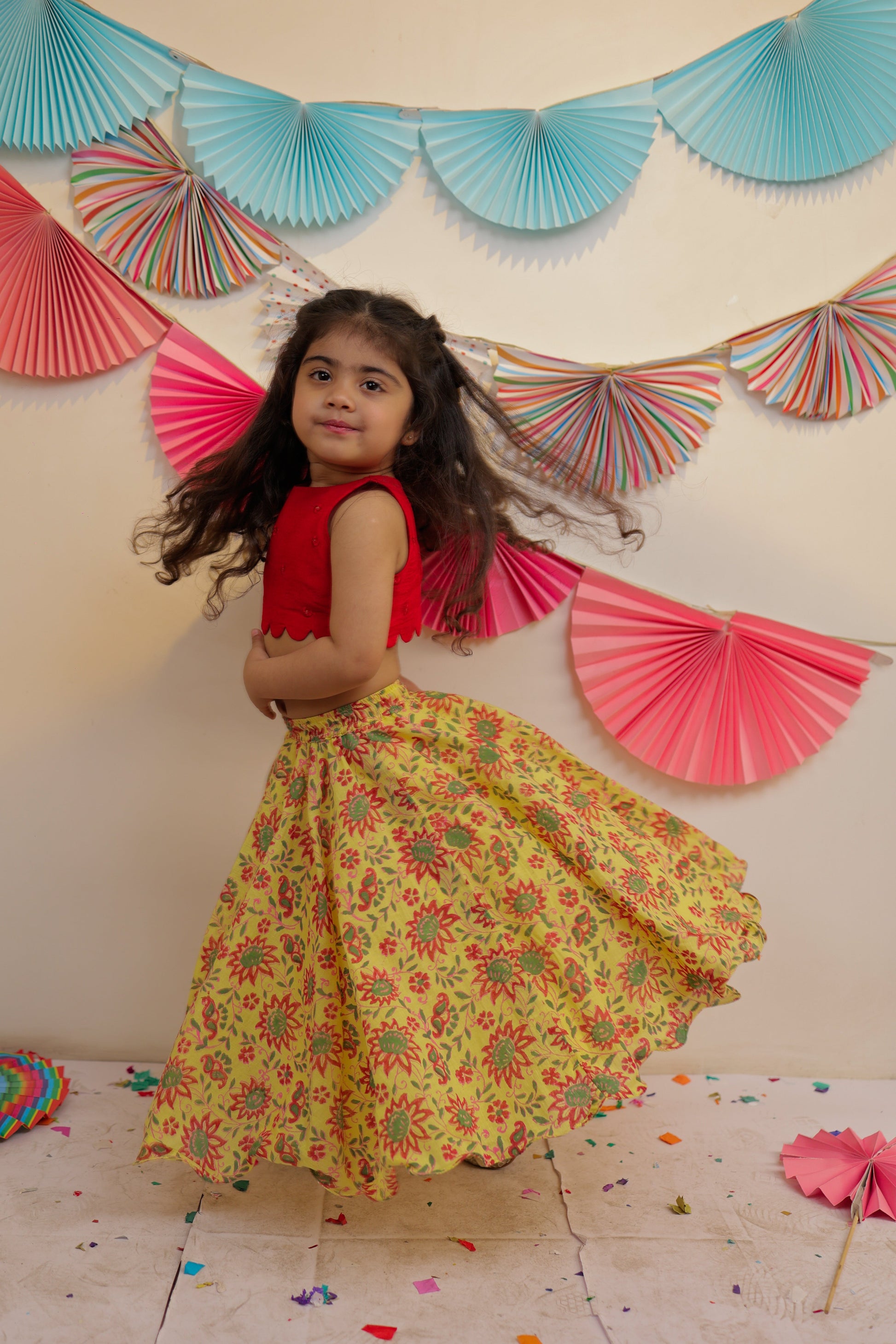 Sunshine Skirt with crop top