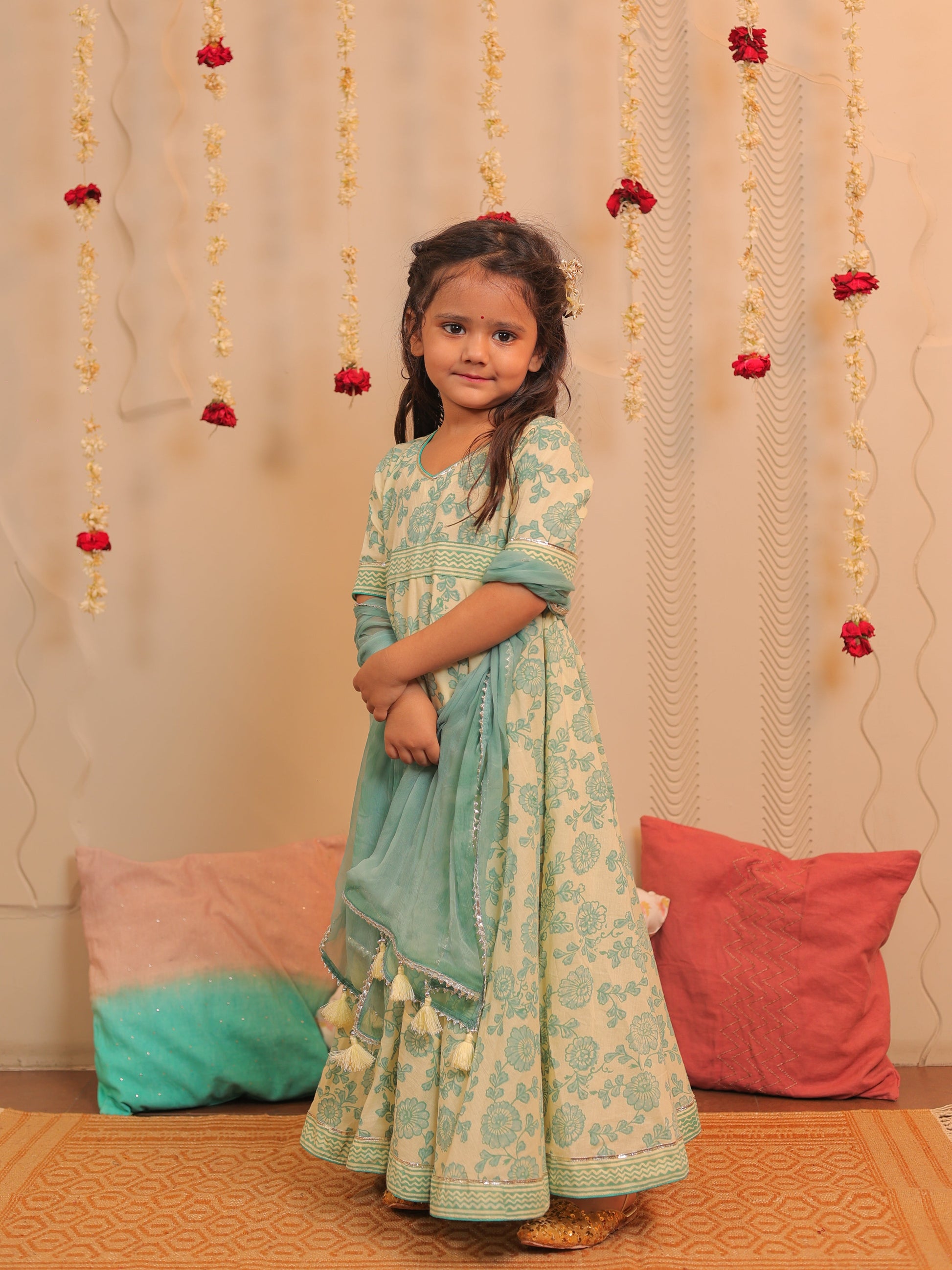 Lily long anarkali with dupatta
