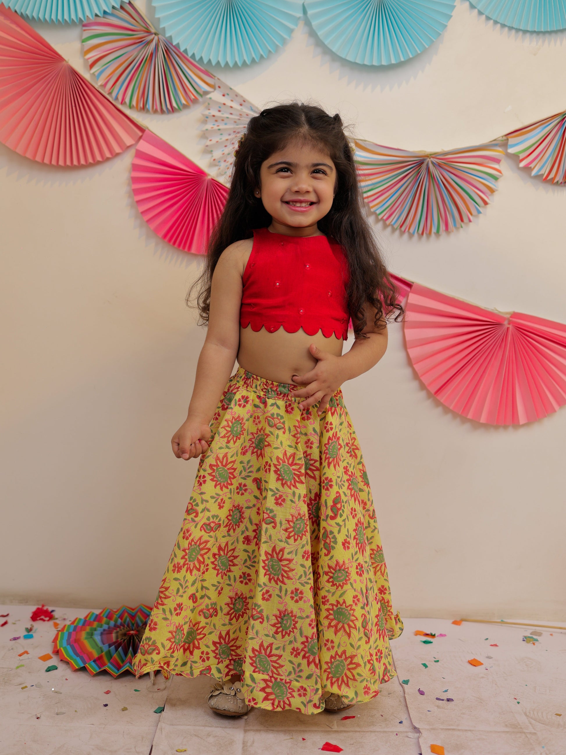 Sunshine Skirt with crop top