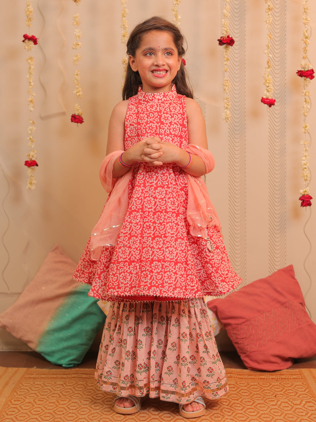 Mogra Gharara set with dupatta