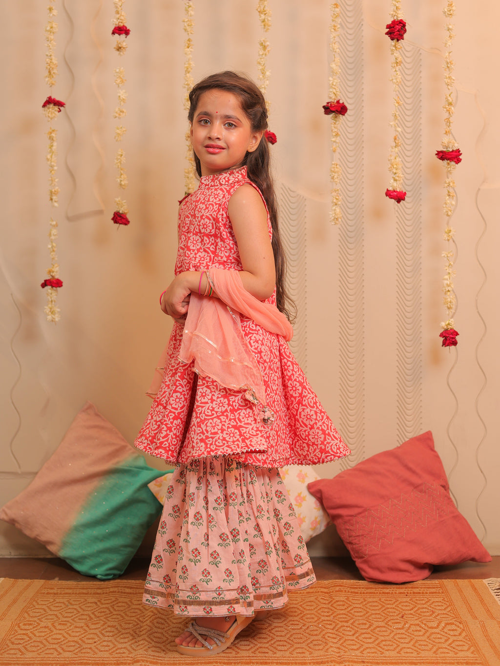 Mogra Gharara set with dupatta