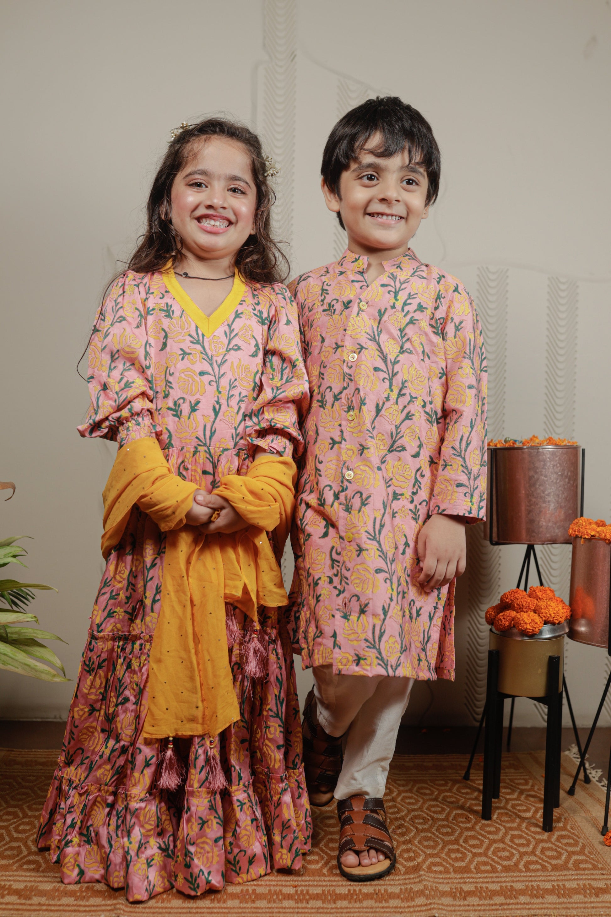 FLORAL KURTA PAJAMA SET
