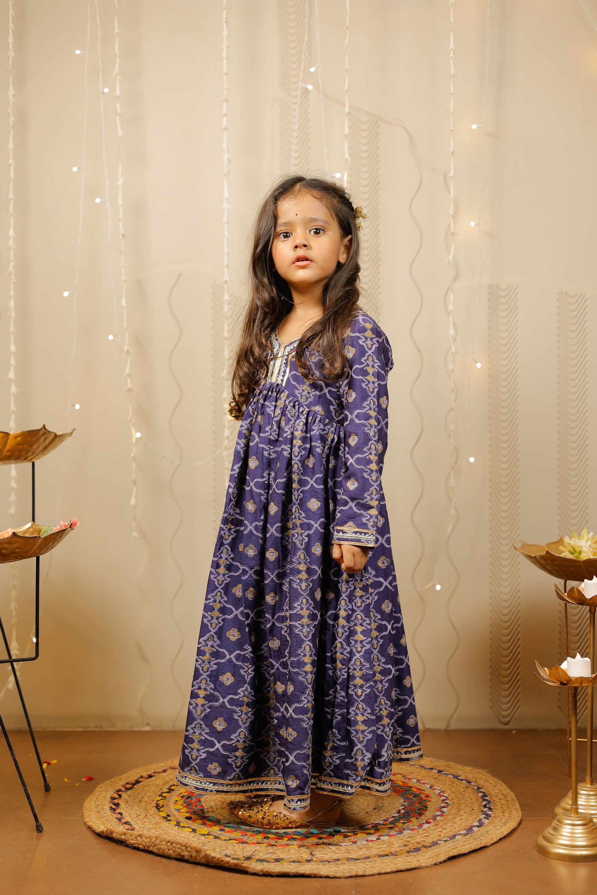 Blue long dress