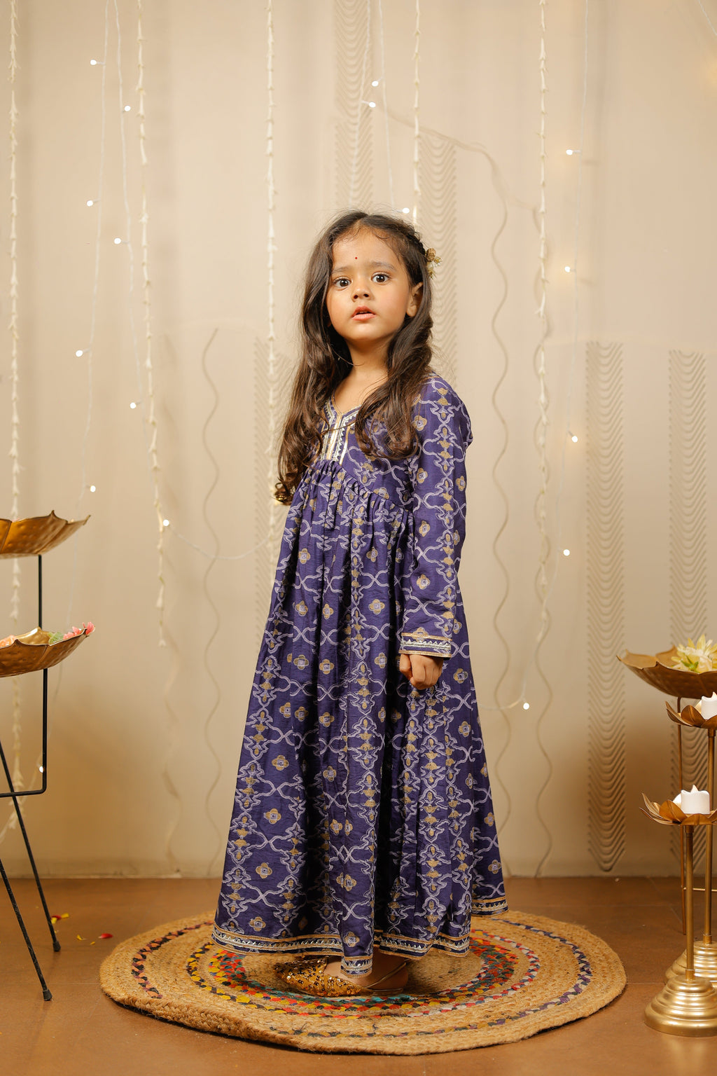 Blue long dress