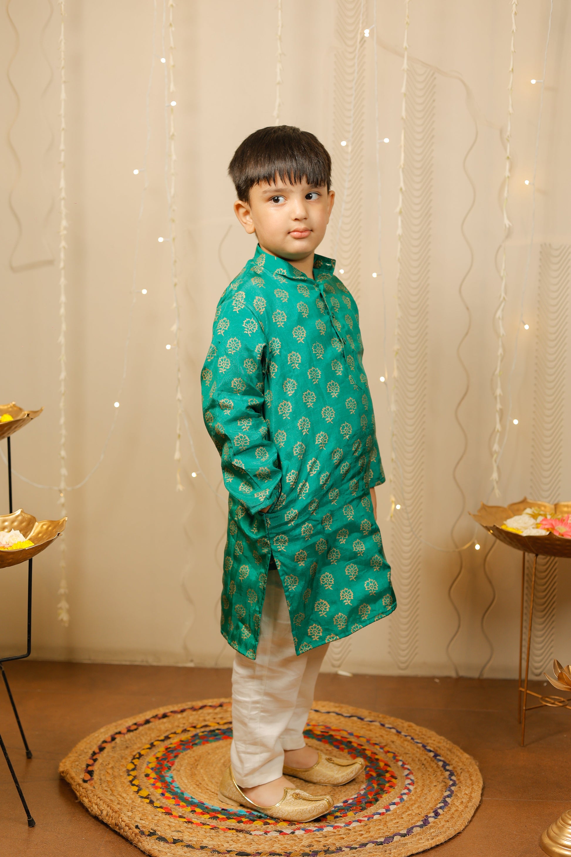 Green kurta set