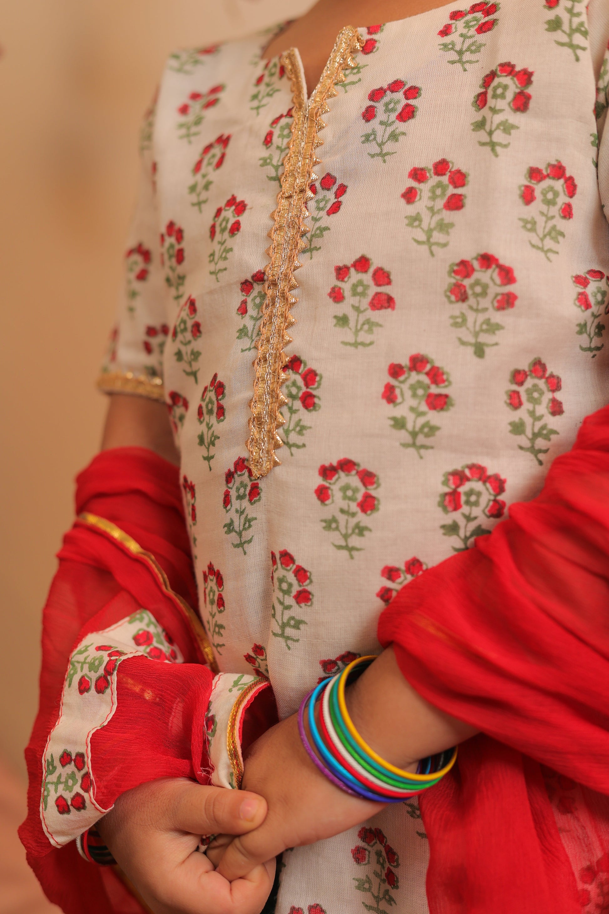 Jasmine kurta pants with dupatta