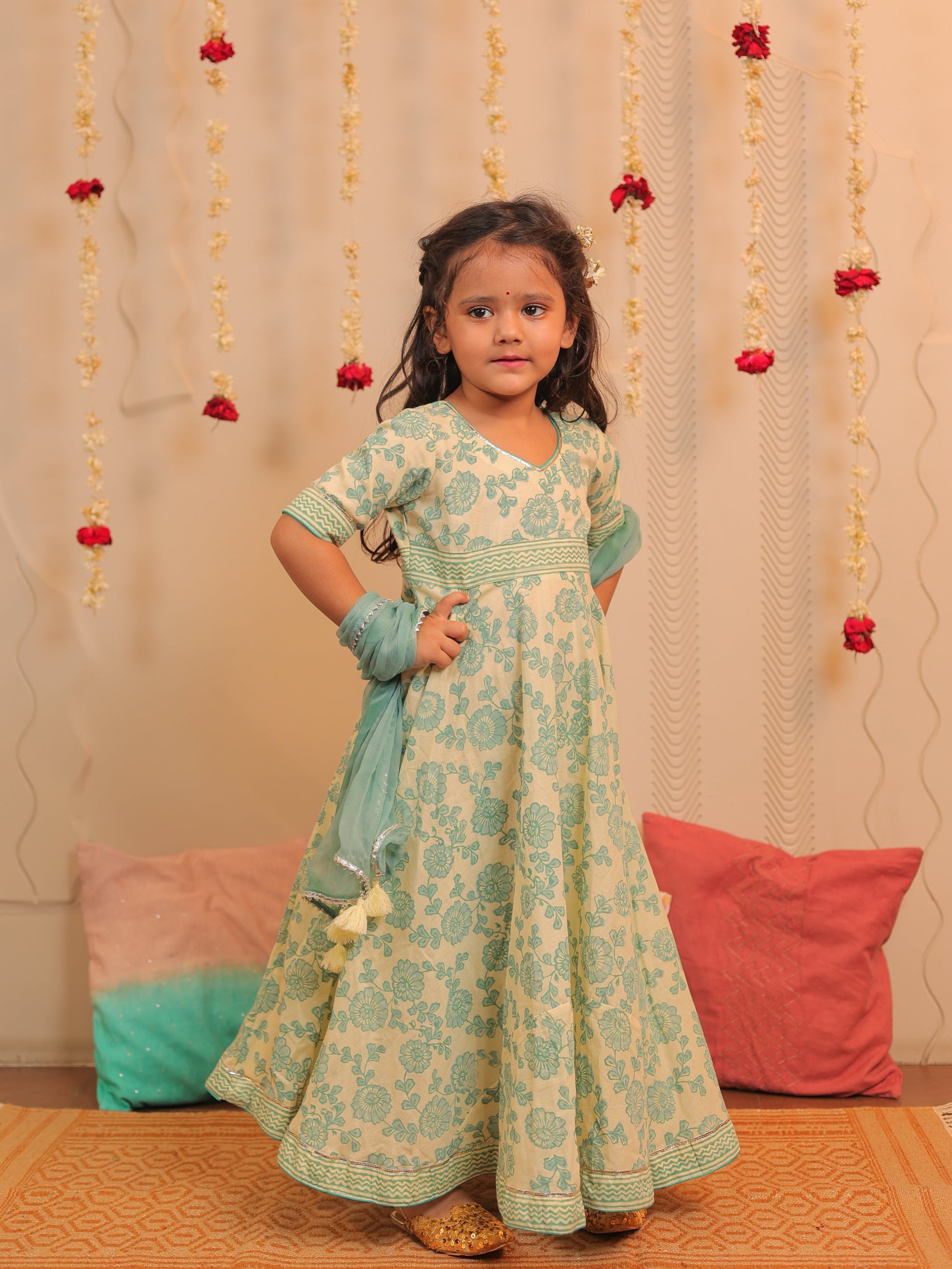 Lily long anarkali with dupatta