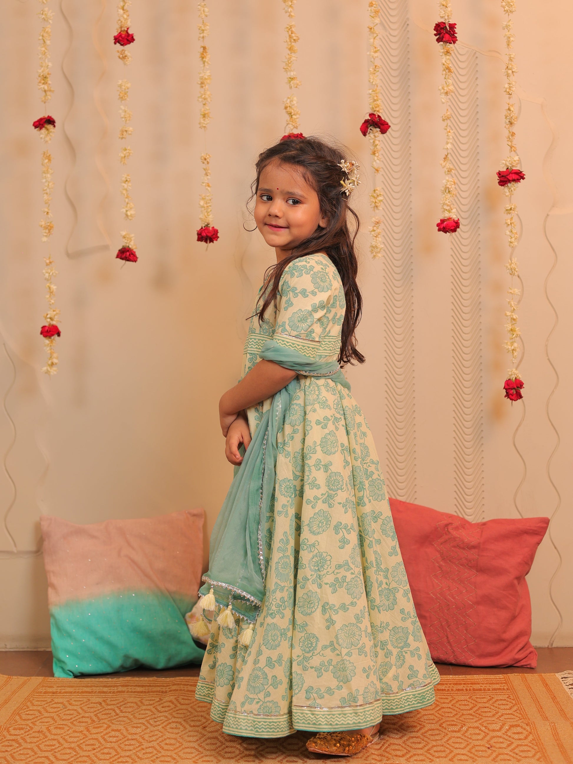 Lily long anarkali with dupatta