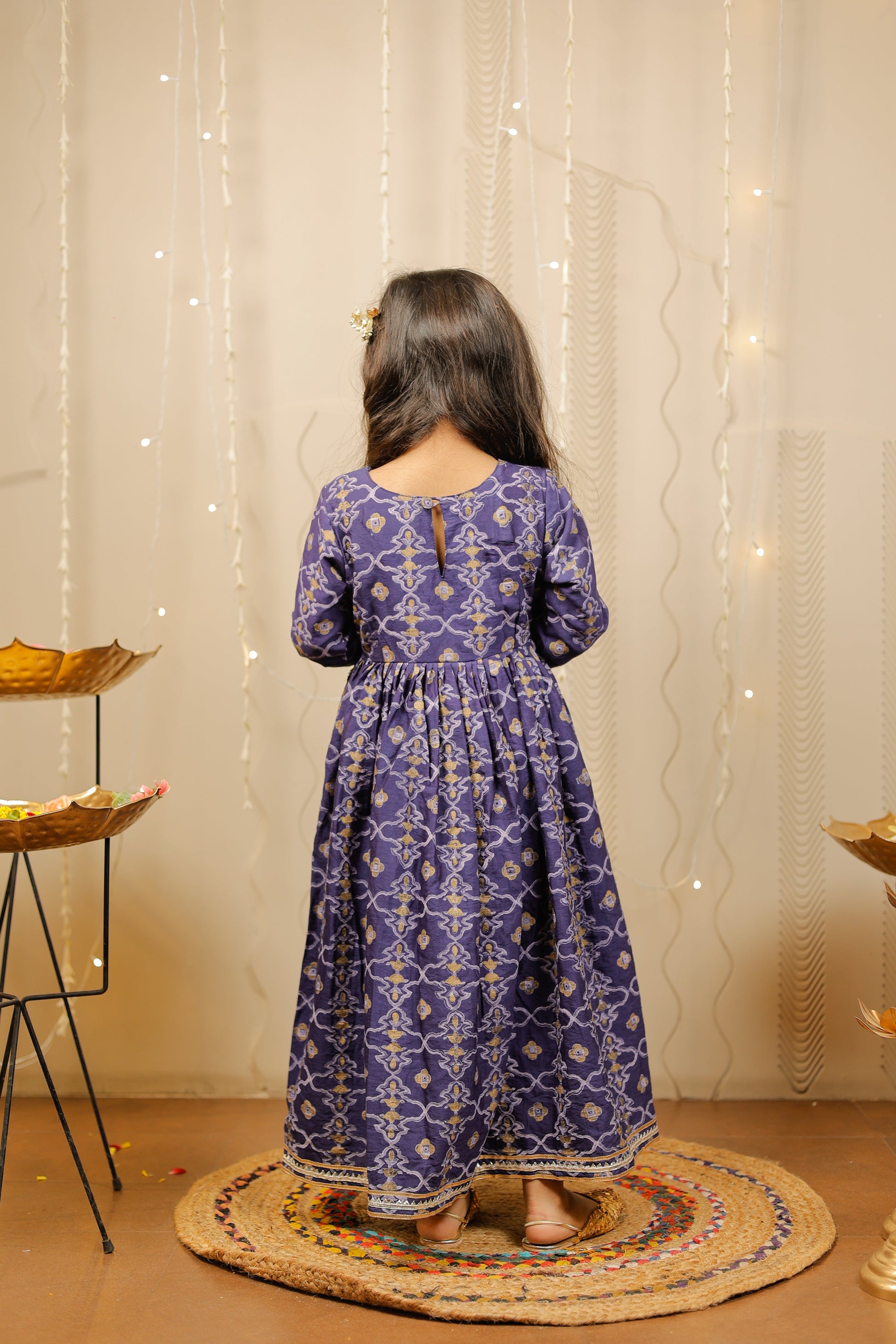 Blue long dress