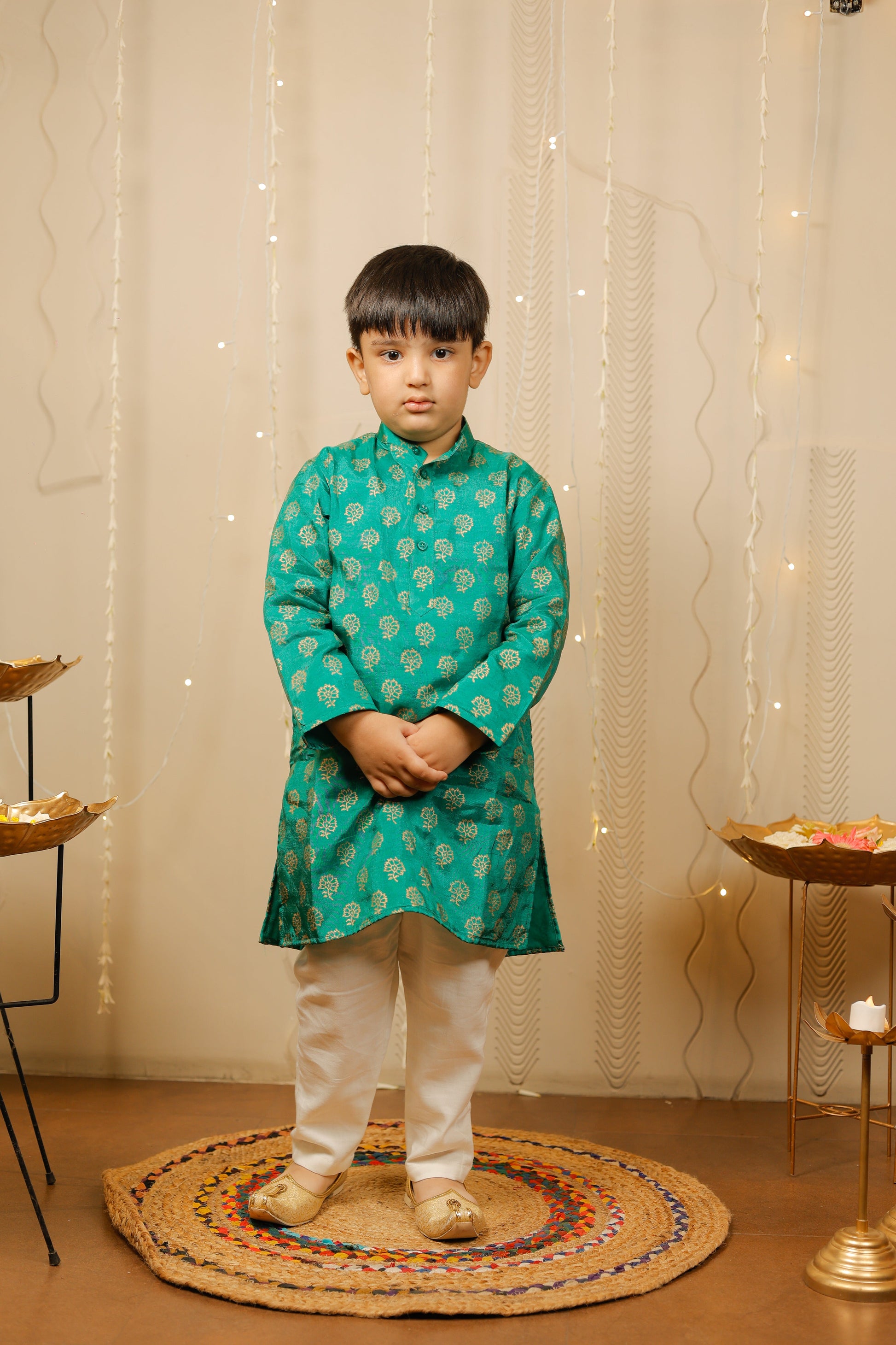 Green kurta set
