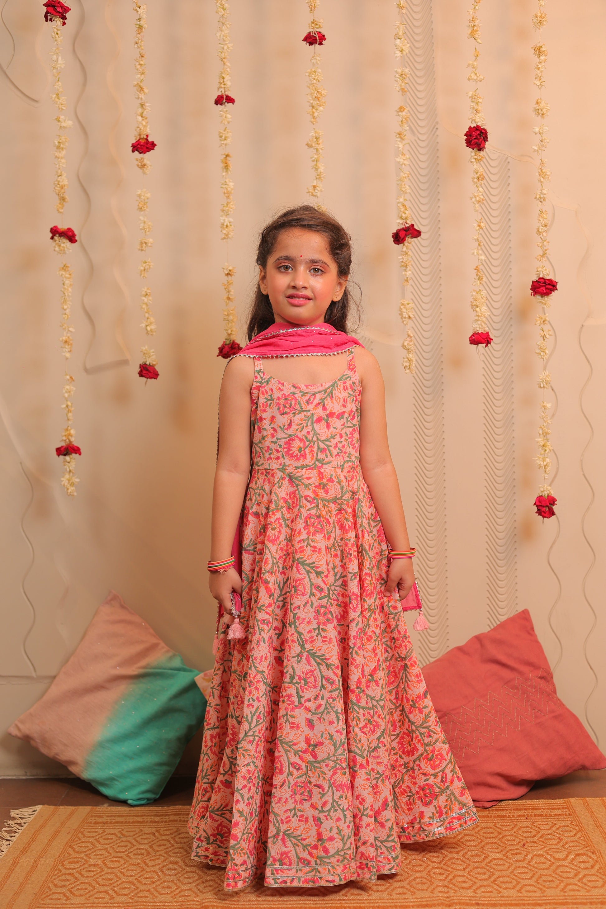 Kamal long anarkali with dupatta