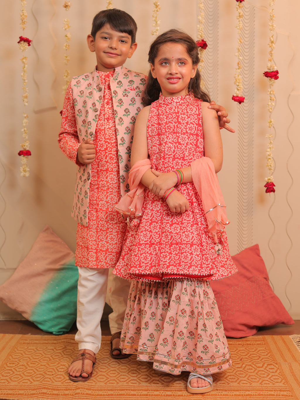 Mogra Gharara set with dupatta