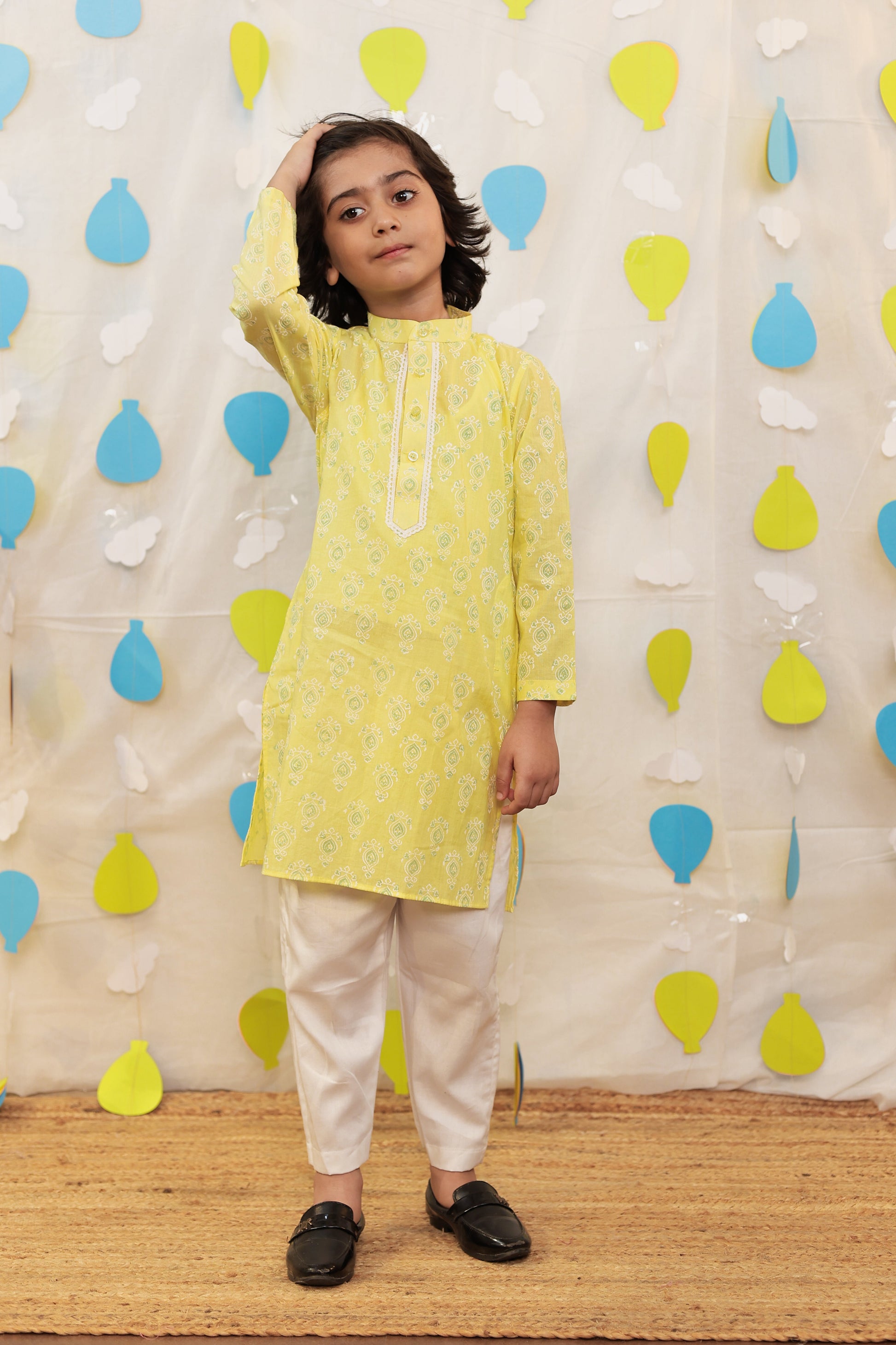 Yellow kurta set