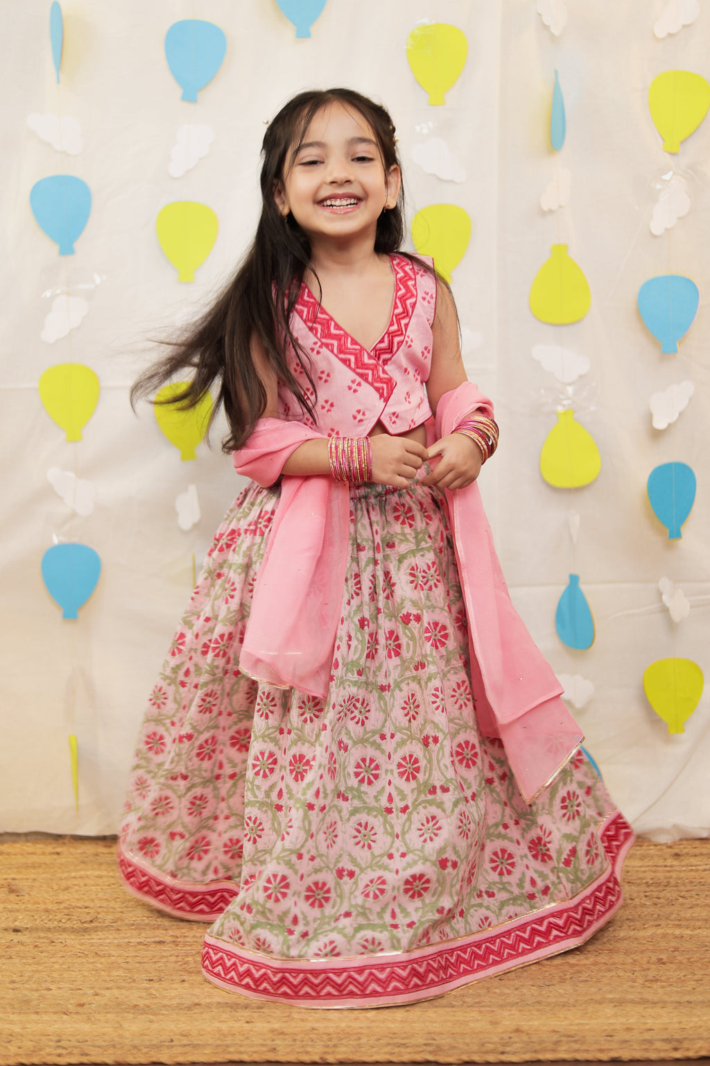 Pink Lehenga set