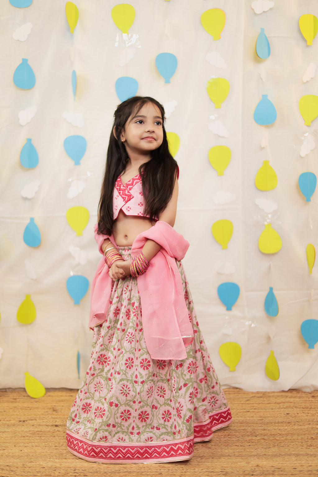 Pink Lehenga set
