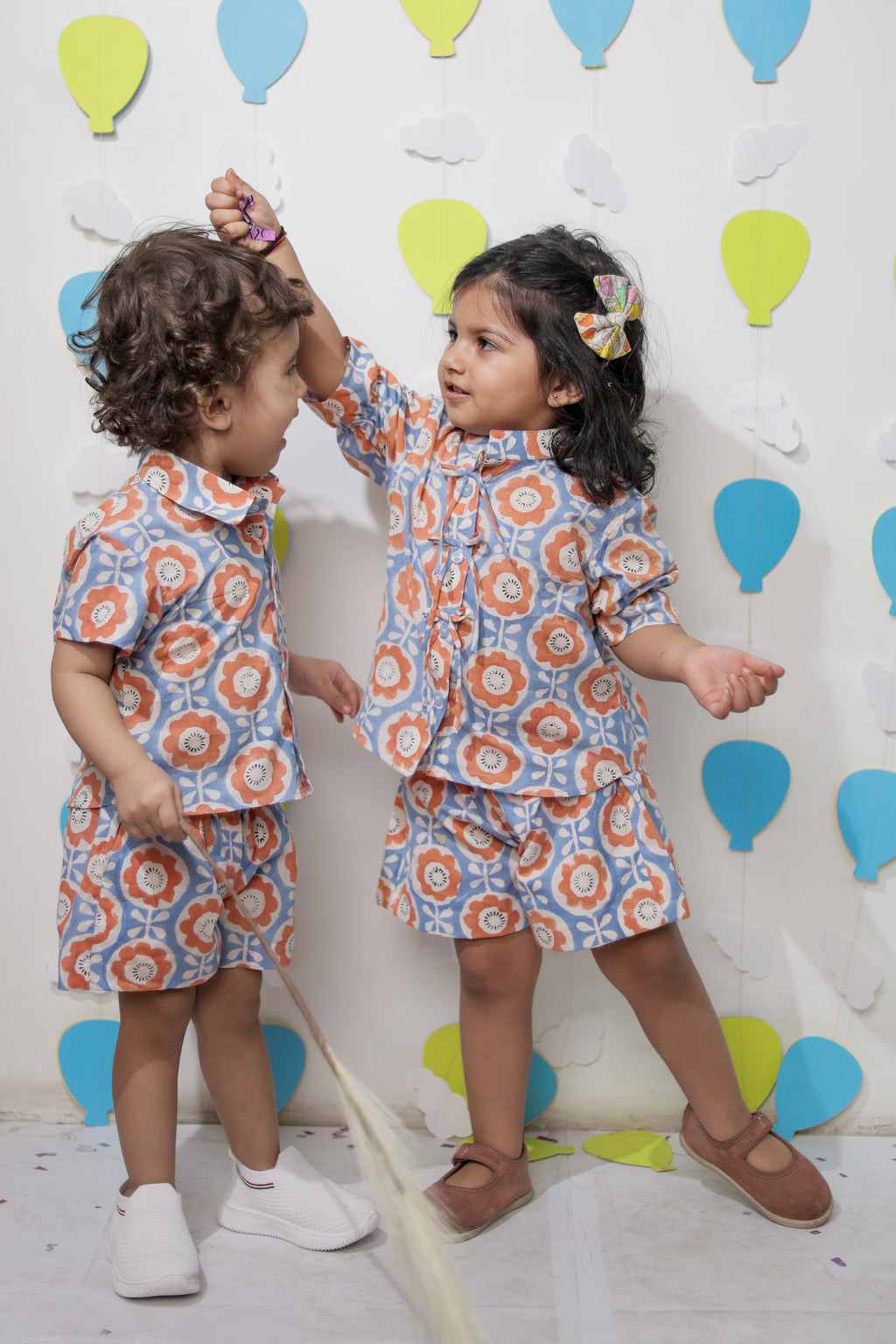 Blue Orange Co-ord set
