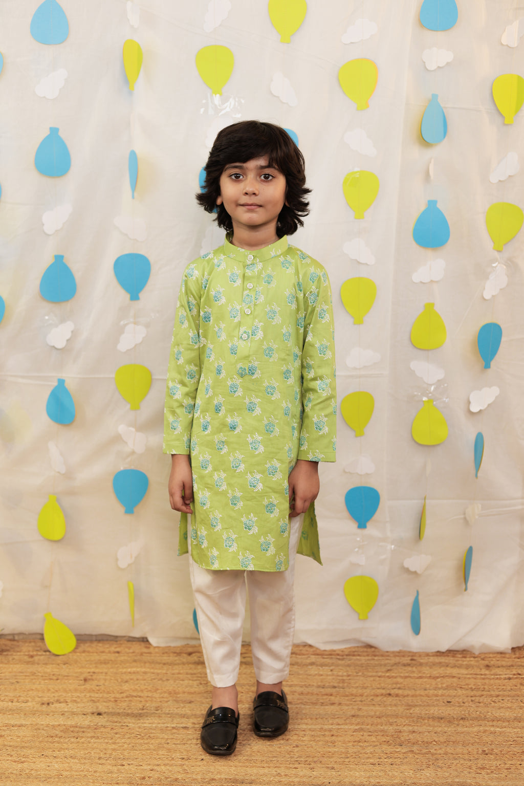 Green kurta set